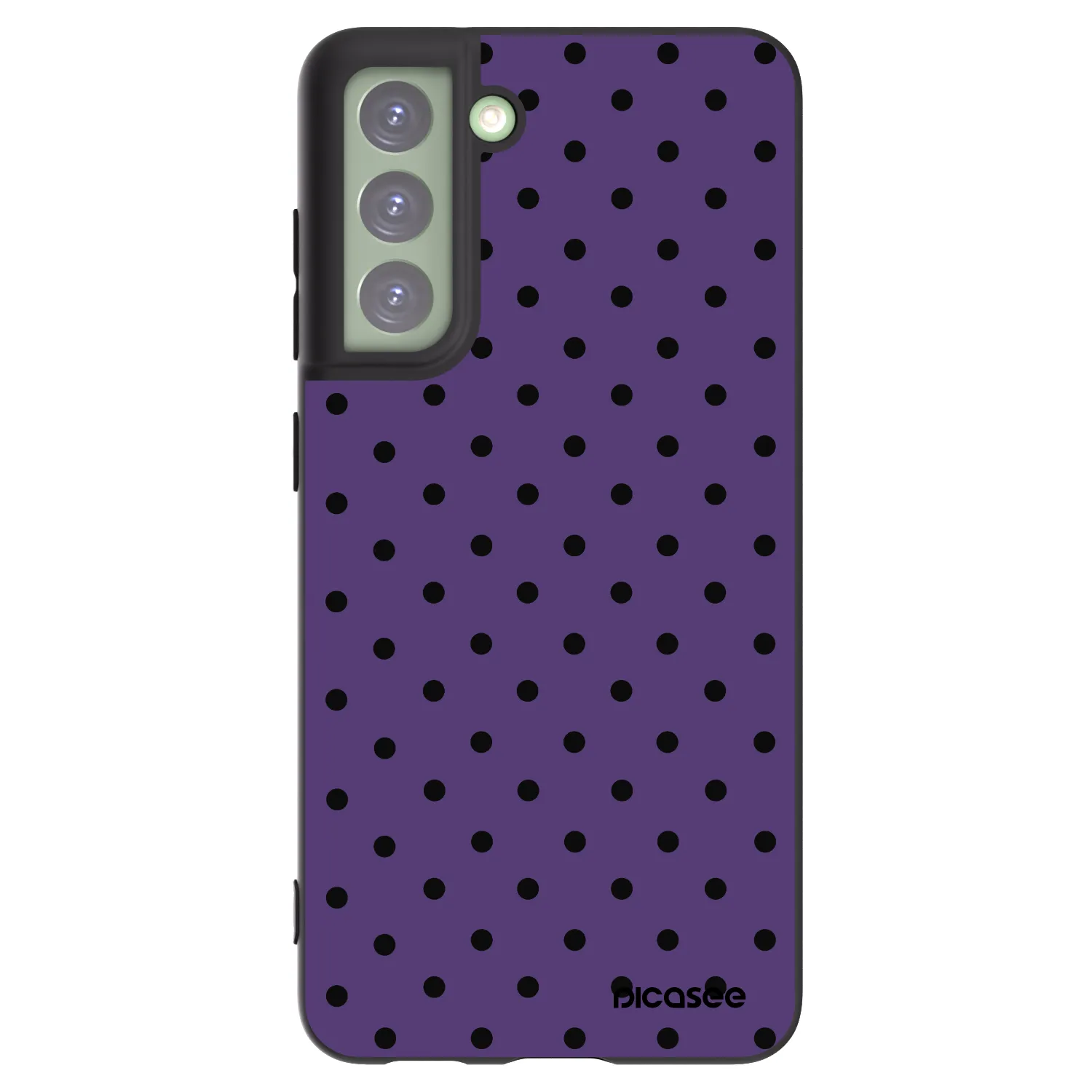 Picasee Μαύρη θήκη σιλικόνης για Samsung Galaxy S21 FE 5G - Flickers 2