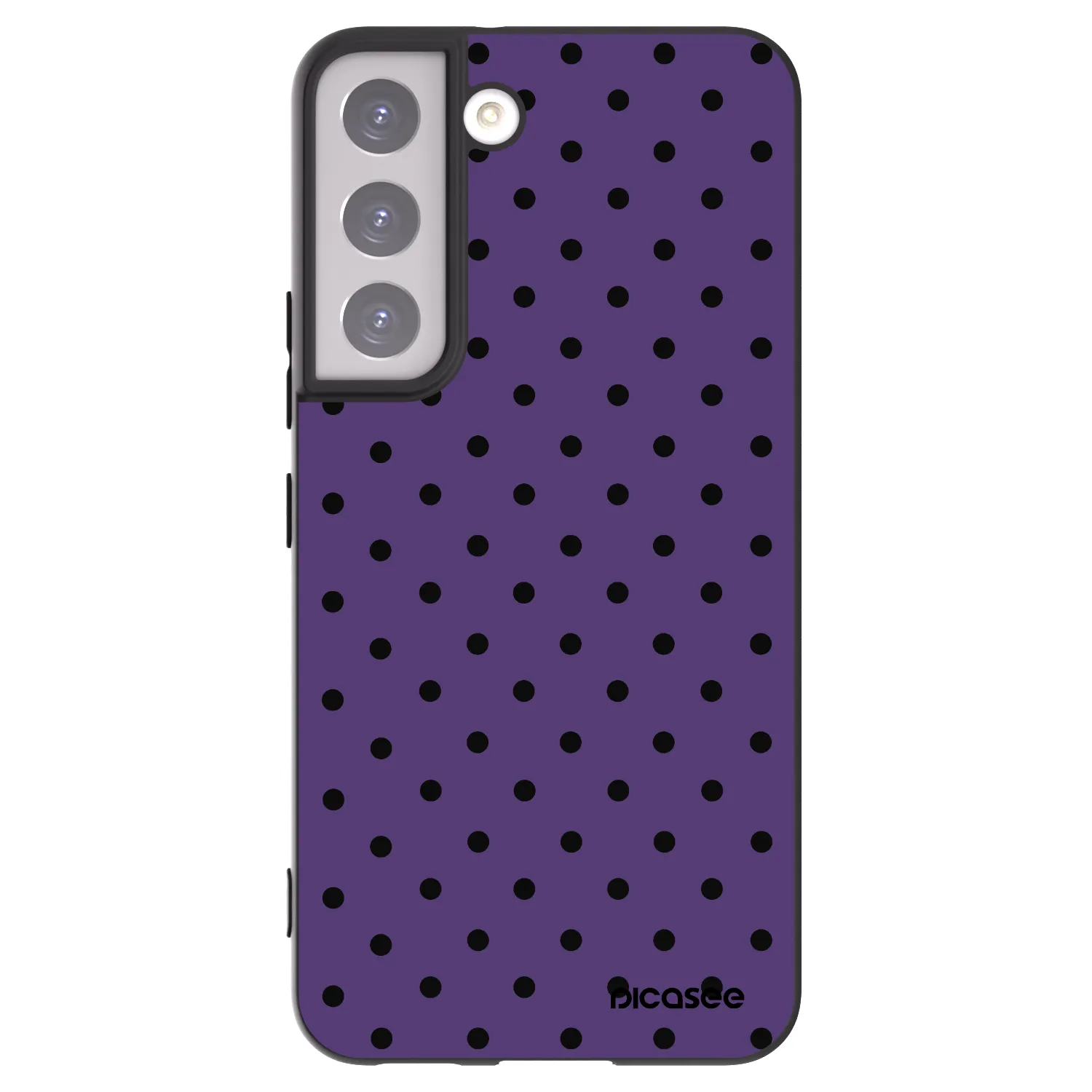 Picasee Μαύρη θήκη σιλικόνης για Samsung Galaxy S22 5G - Flickers 2