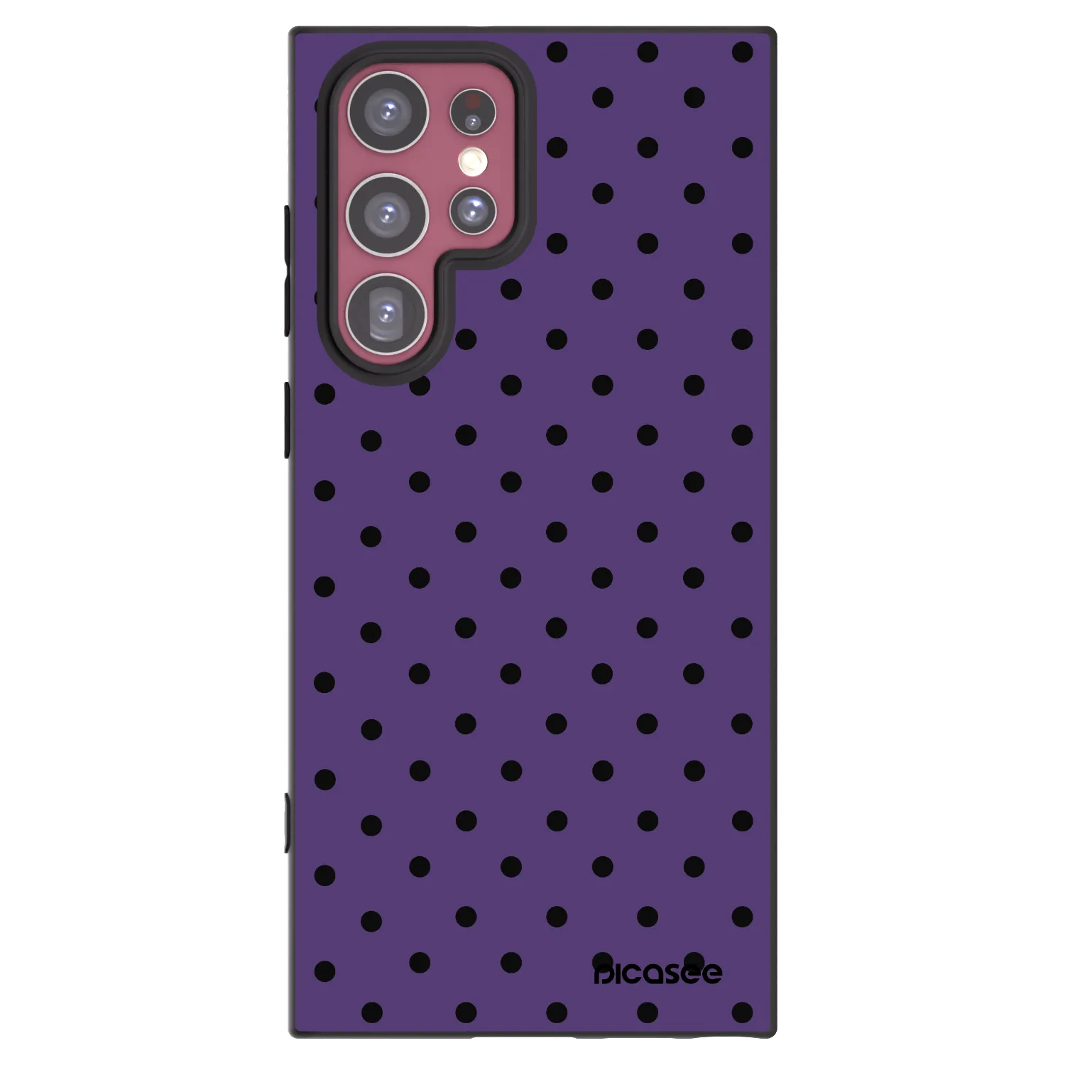 Picasee Μαύρη θήκη σιλικόνης για Samsung Galaxy S22 Ultra 5G - Flickers 2