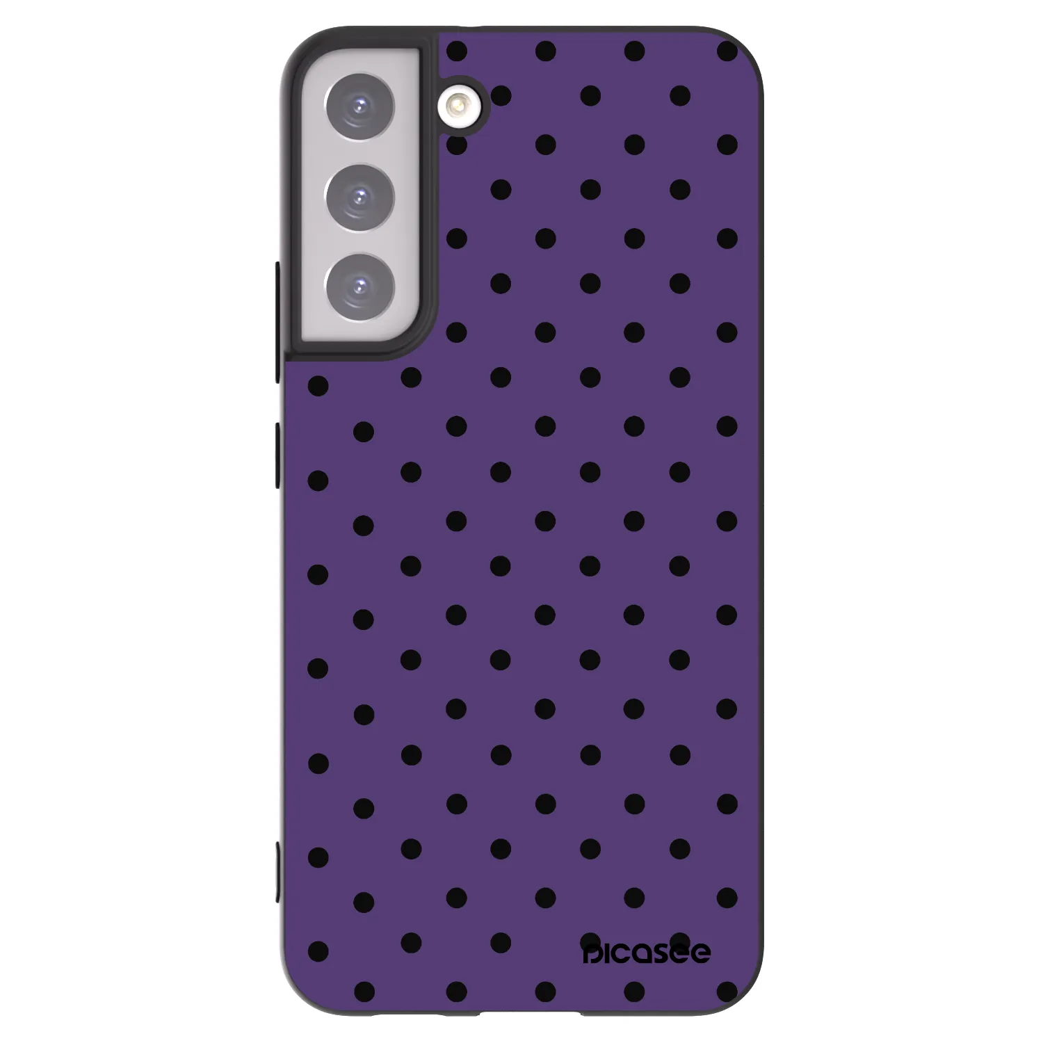 Picasee Μαύρη θήκη σιλικόνης για Samsung Galaxy S22+ 5G - Flickers 2