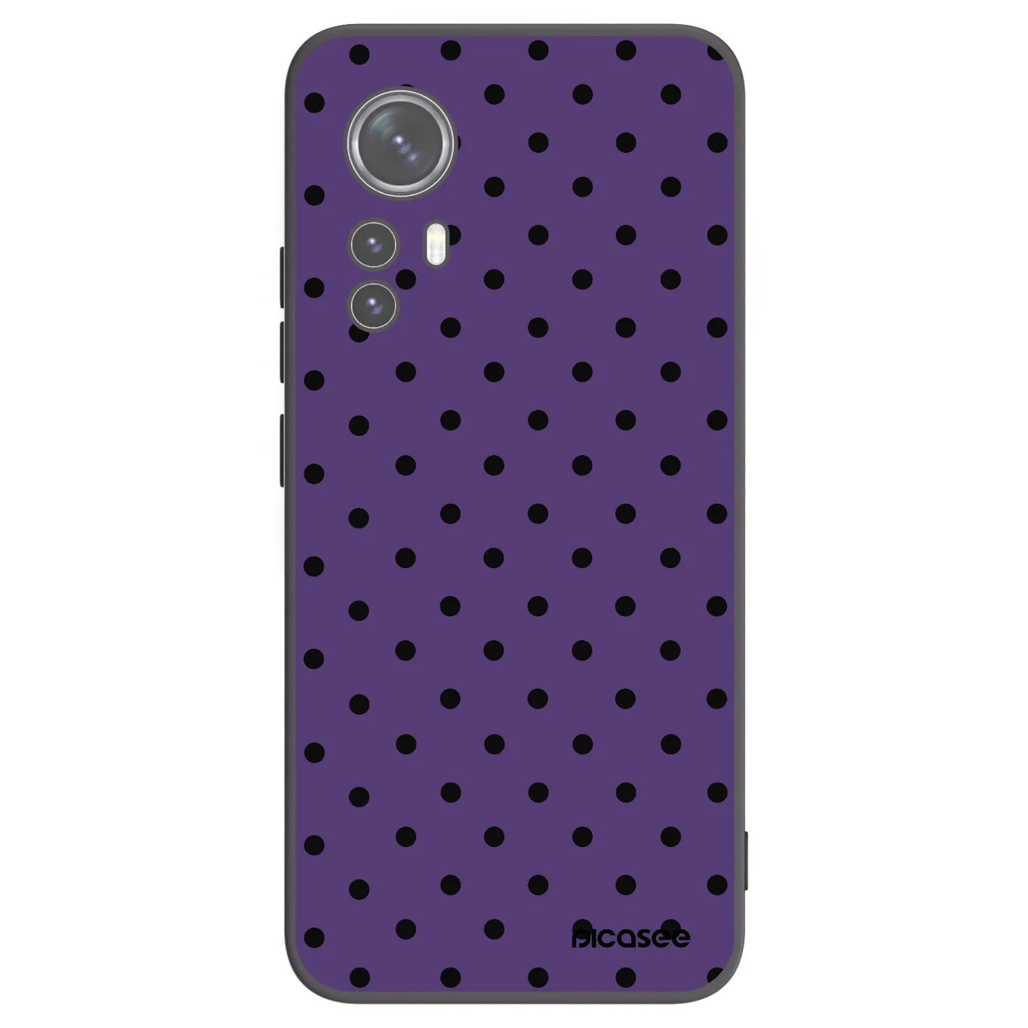 Picasee Μαύρη θήκη σιλικόνης για Xiaomi 12 - Flickers 2