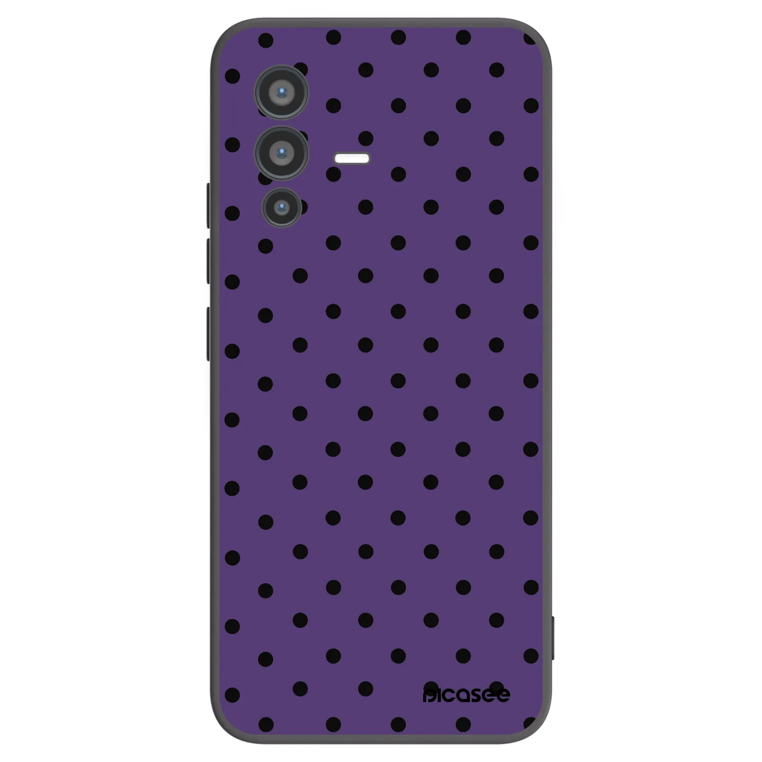 Picasee Μαύρη θήκη σιλικόνης για Vivo V23 5G - Flickers 2