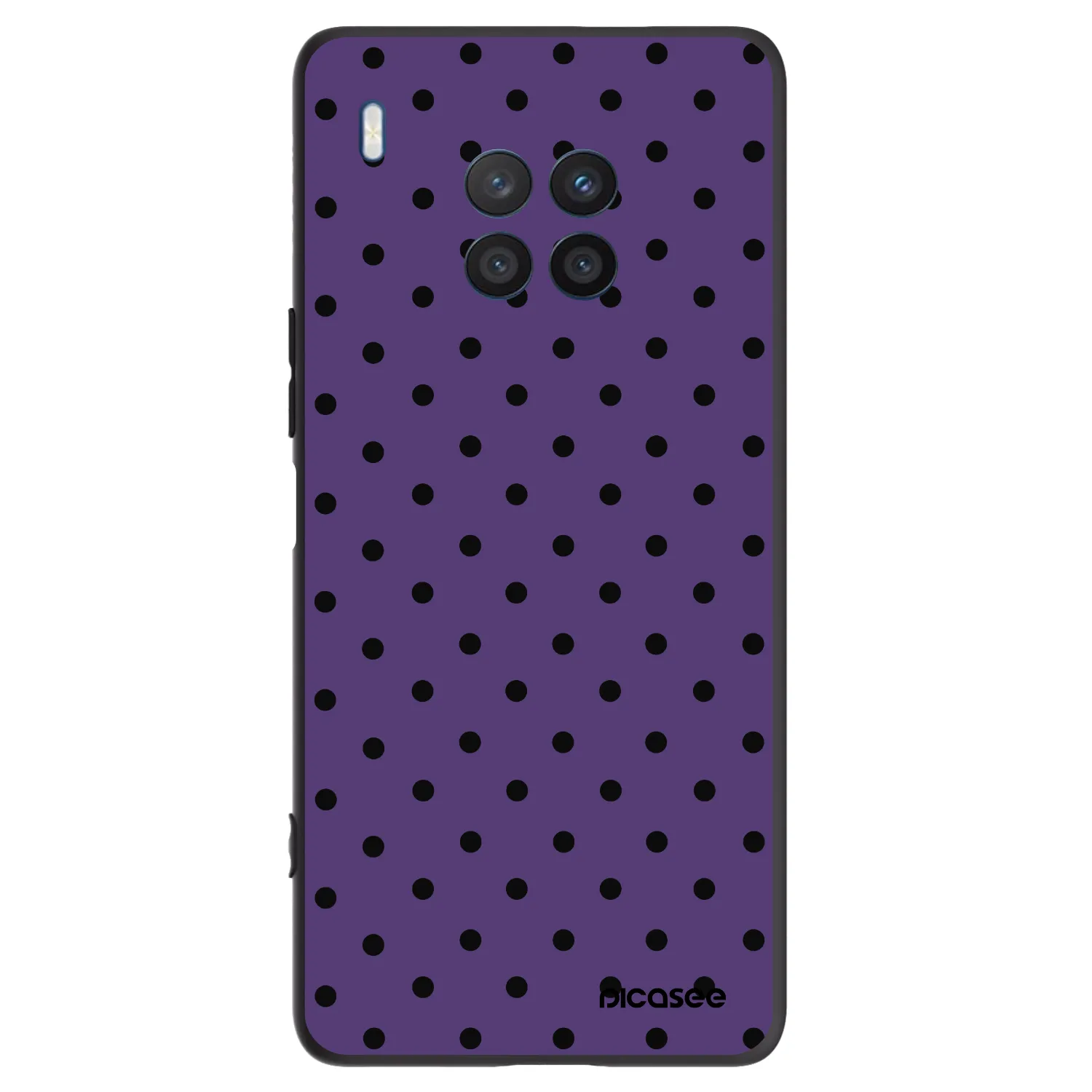 Picasee Μαύρη θήκη σιλικόνης για Honor 50 Lite - Flickers 2