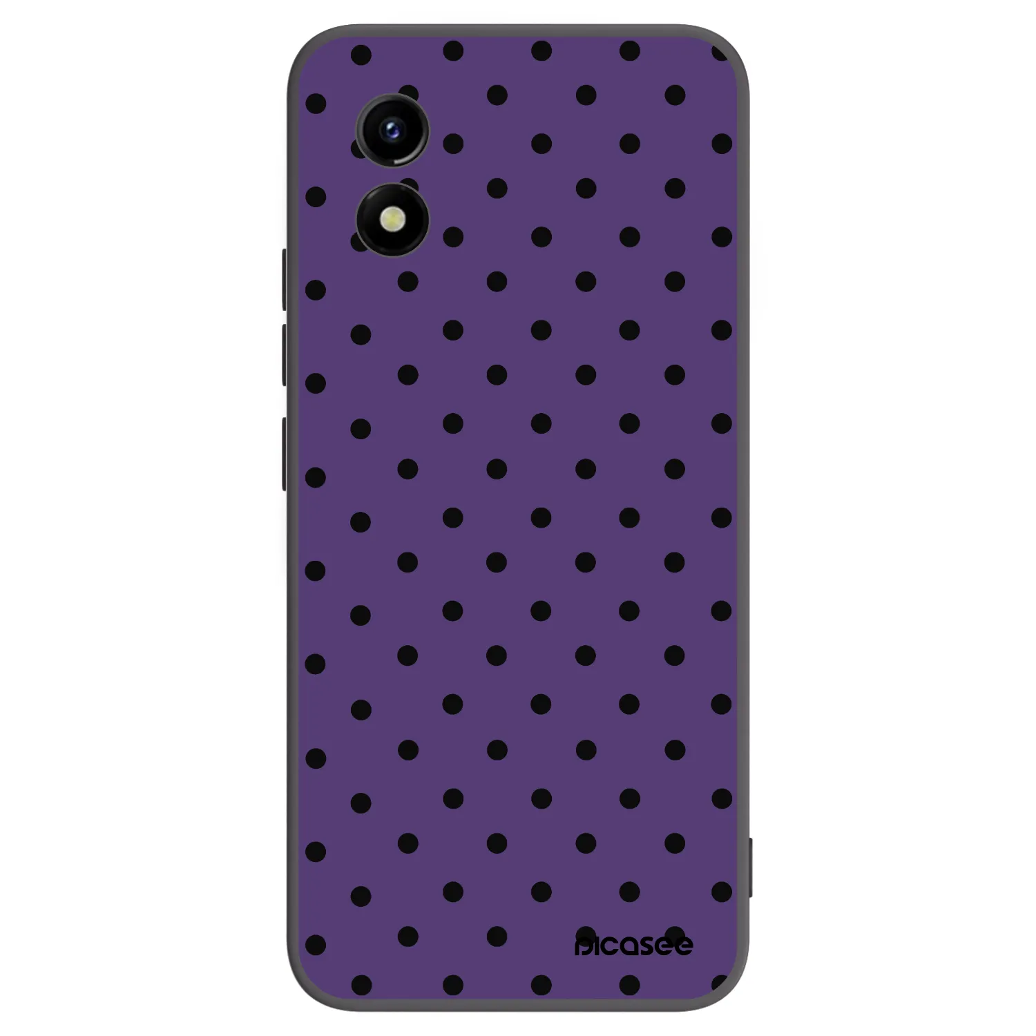 Picasee Μαύρη θήκη σιλικόνης για Vivo Y01 - Flickers 2