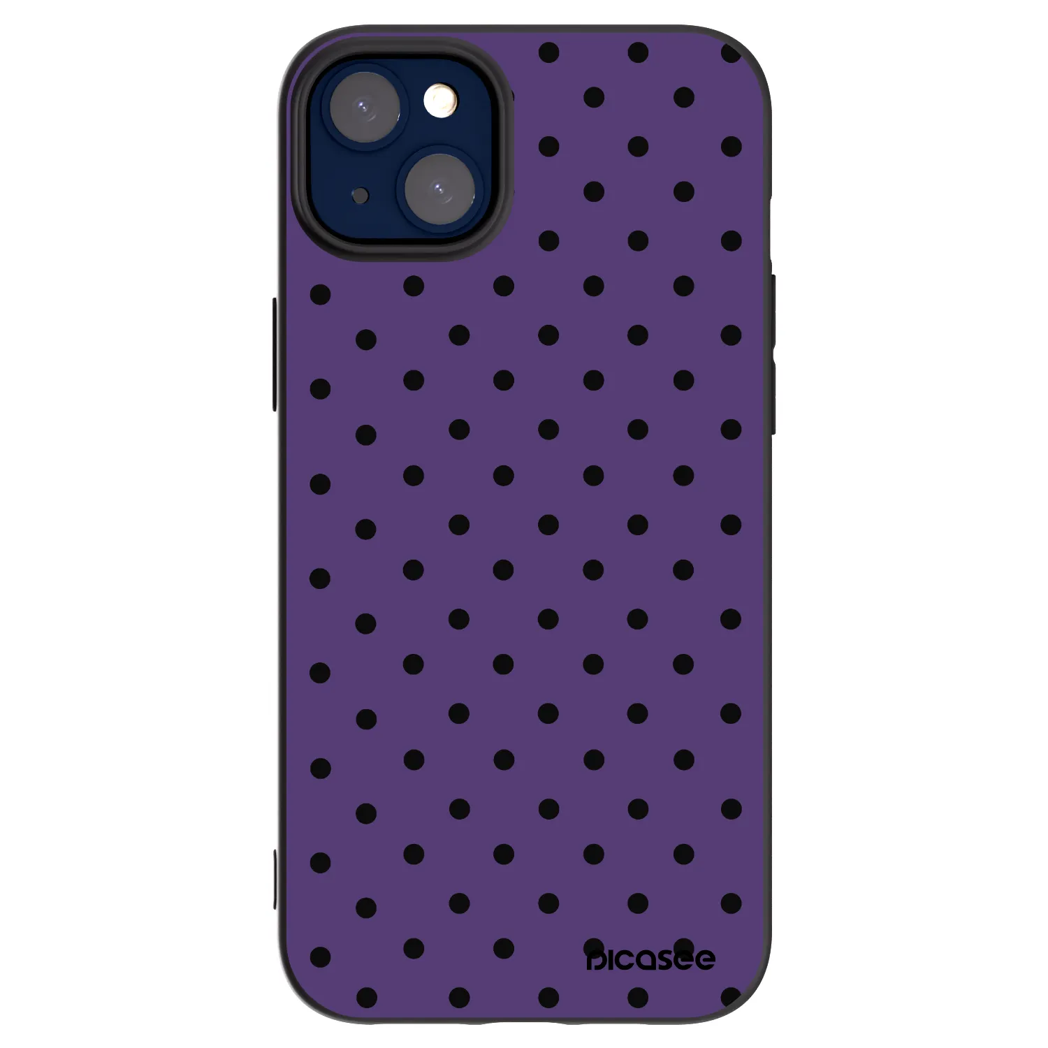 Picasee Μαύρη θήκη σιλικόνης για Apple iPhone 14 Plus - Flickers 2