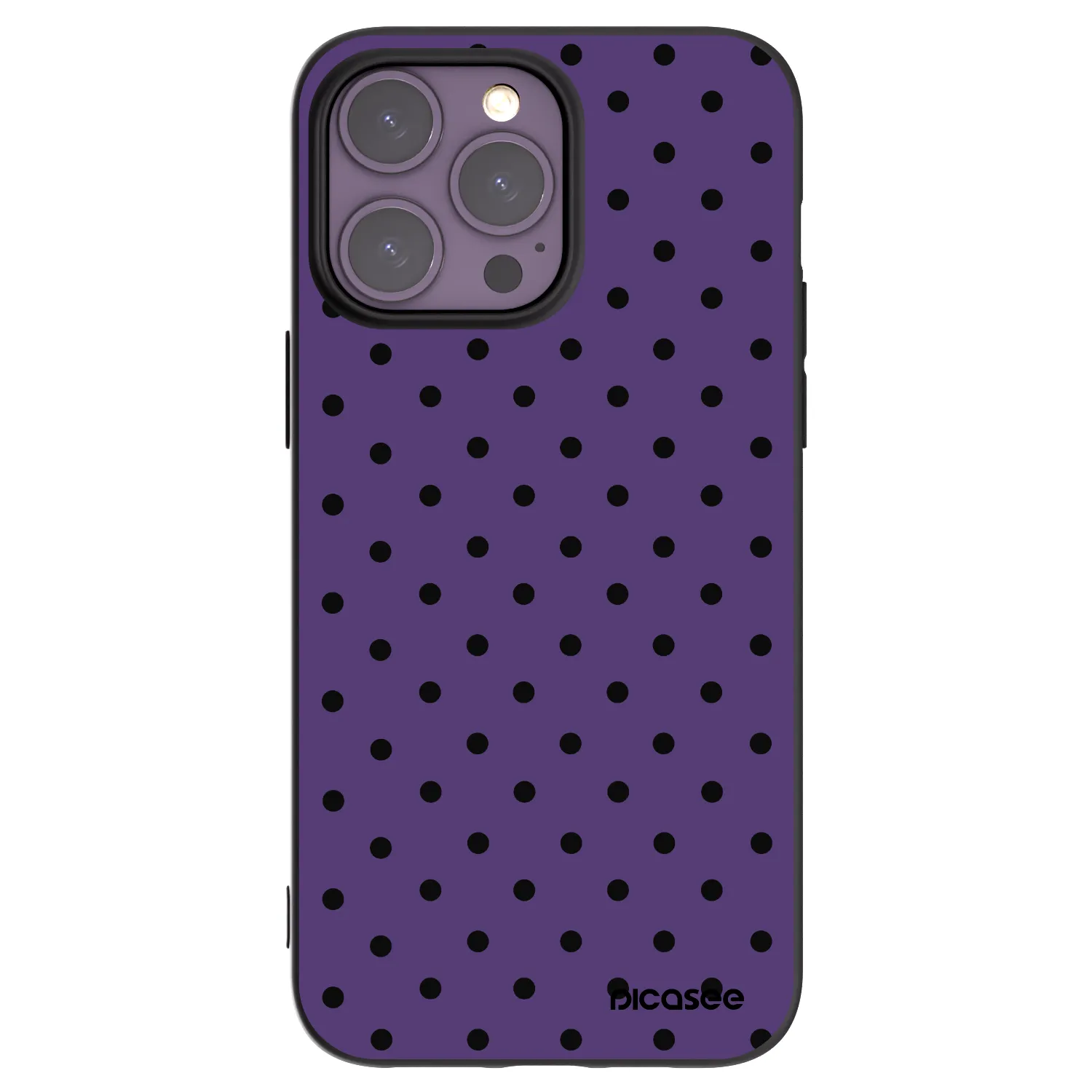 Picasee Μαύρη θήκη σιλικόνης για Apple iPhone 14 Pro Max - Flickers 2