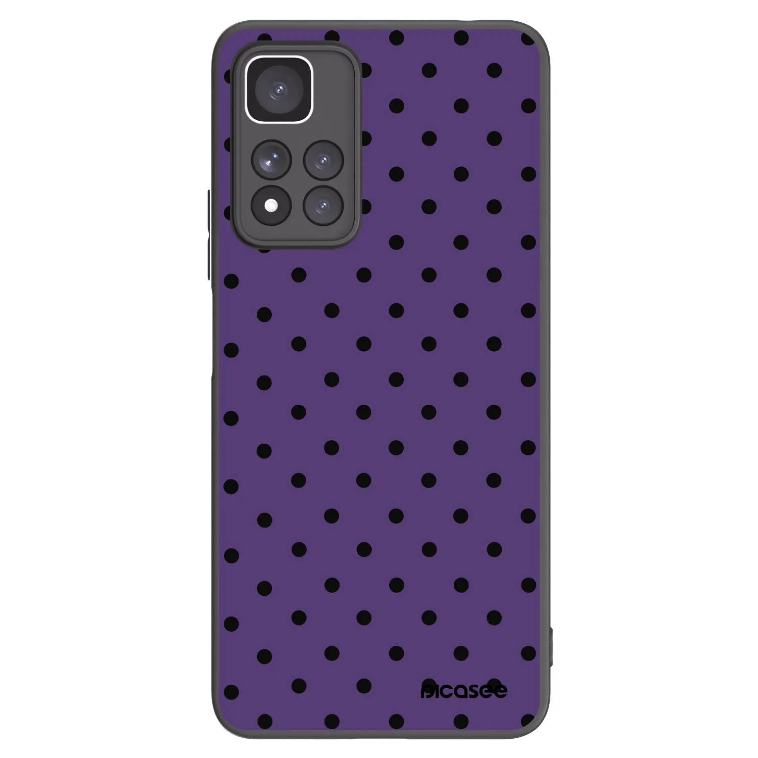 Picasee Μαύρη θήκη σιλικόνης για Xiaomi Redmi Note 11 Pro+ 5G - Flickers 2
