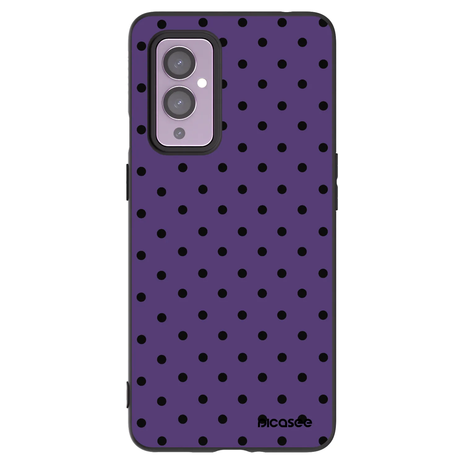 Picasee Μαύρη θήκη σιλικόνης για OnePlus 9 - Flickers 2