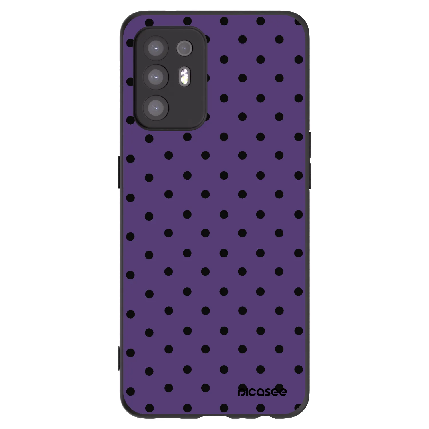 Picasee Μαύρη θήκη σιλικόνης για OPPO A94 5G - Flickers 2