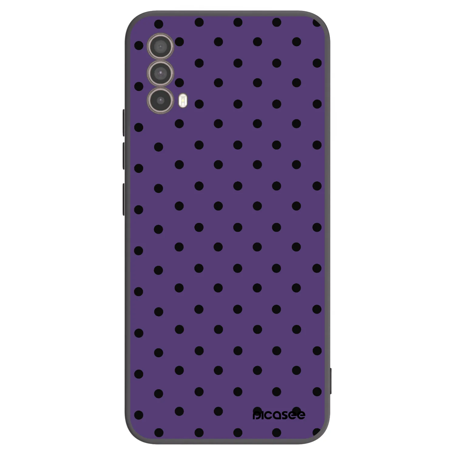 Picasee Μαύρη θήκη σιλικόνης για Motorola Moto E40 - Flickers 2