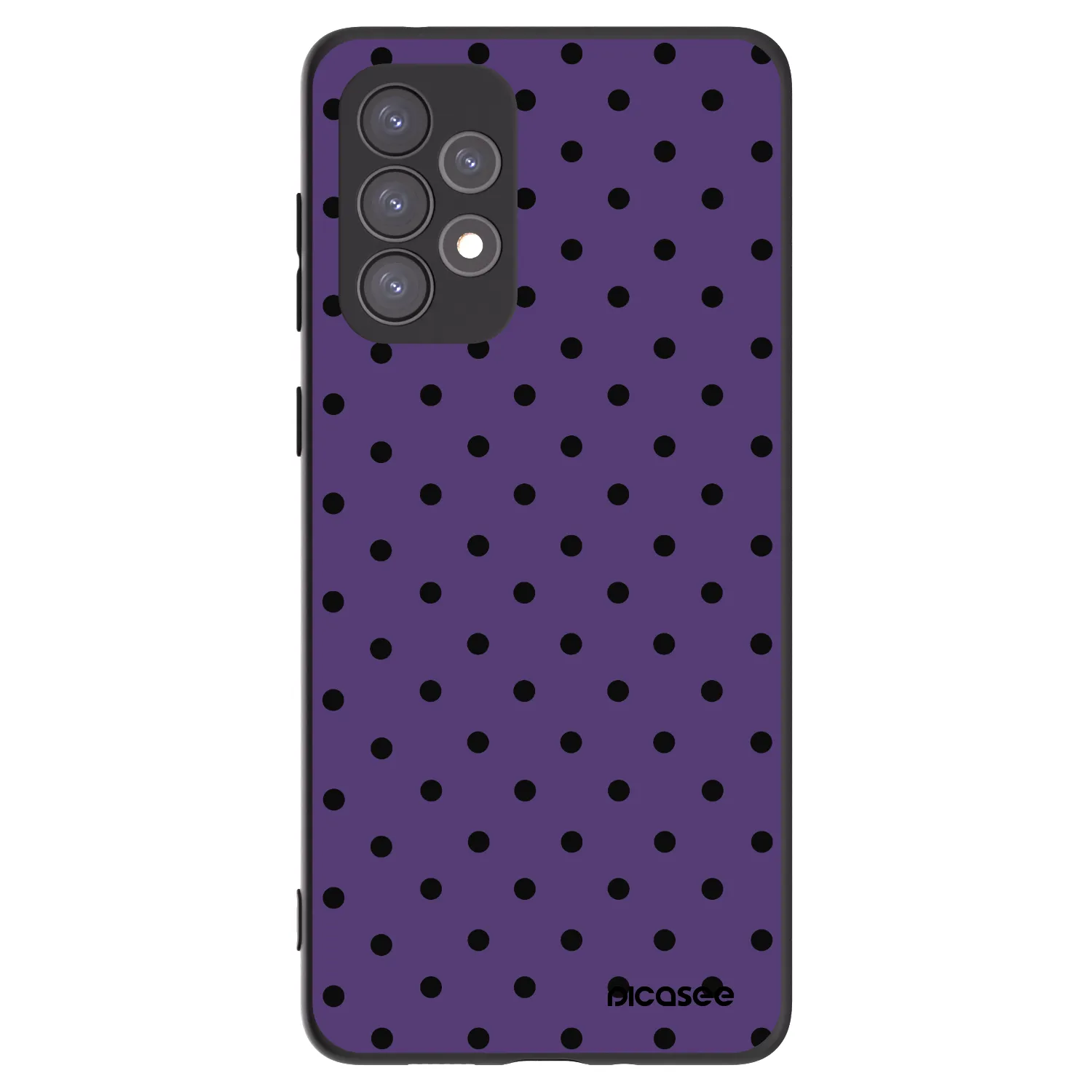 Picasee Μαύρη θήκη σιλικόνης για Samsung Galaxy A73 5G - Flickers 2