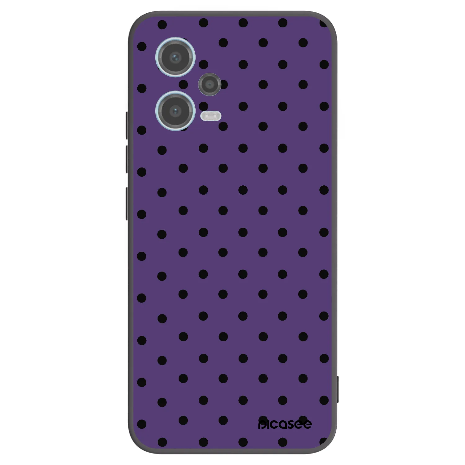 Picasee Μαύρη θήκη σιλικόνης για Xiaomi Redmi Note 12 5G - Flickers 2