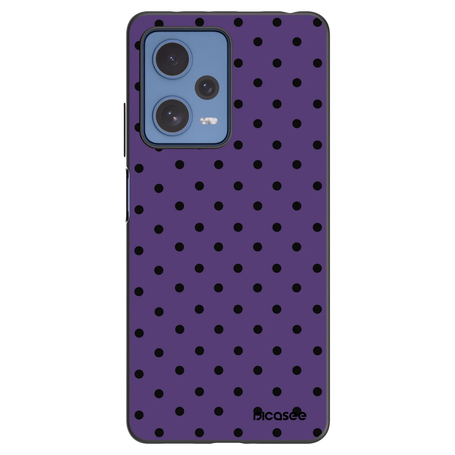 Picasee Μαύρη θήκη σιλικόνης για Xiaomi Redmi Note 12 Pro 5G - Flickers 2