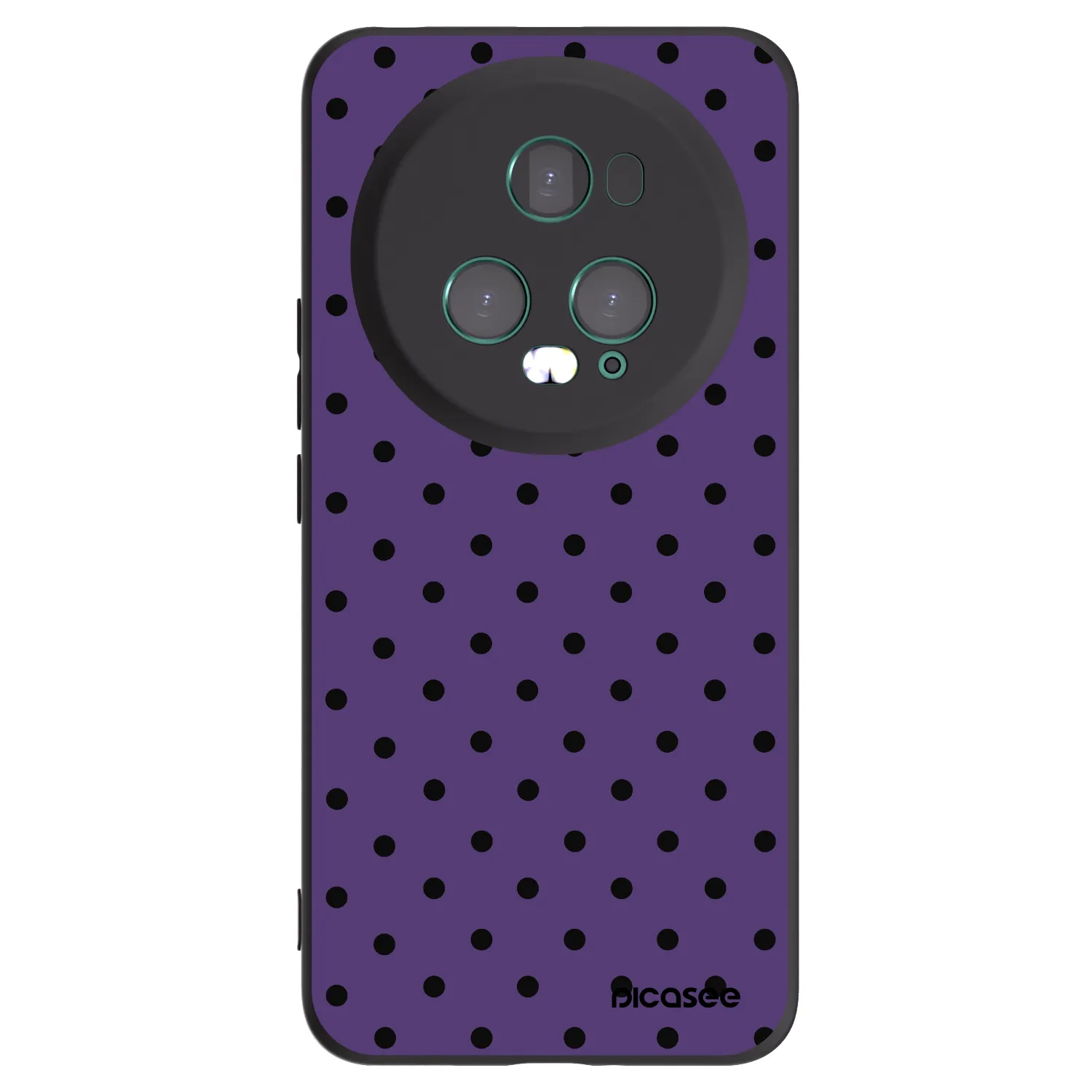 Picasee Μαύρη θήκη σιλικόνης για Honor Magic5 Pro - Flickers 2