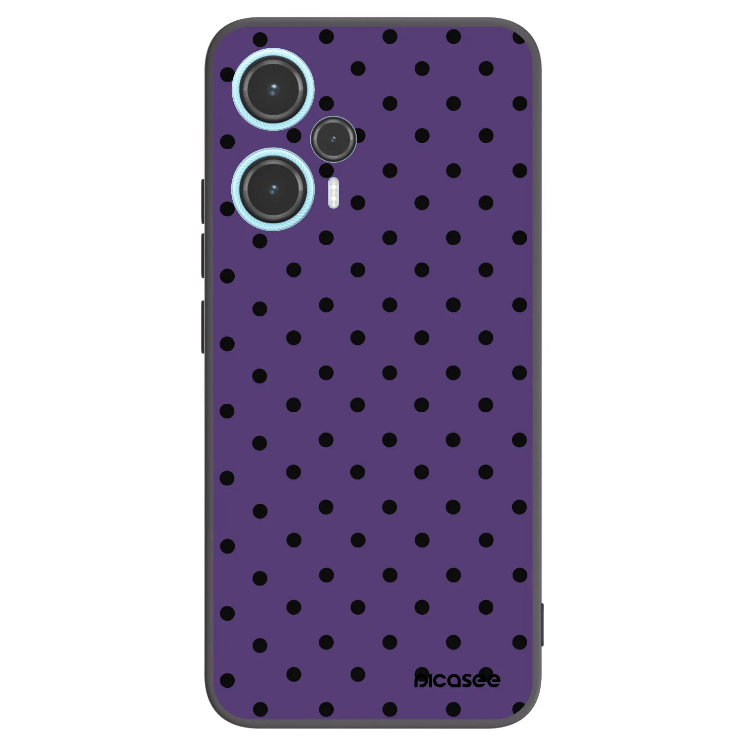 Picasee Μαύρη θήκη σιλικόνης για Xiaomi Poco F5 - Flickers 2