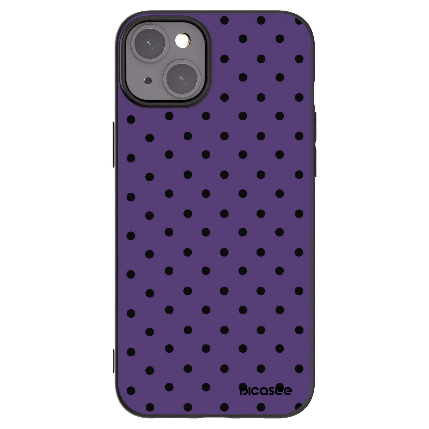 Picasee Μαύρη θήκη σιλικόνης για Apple iPhone 15 Plus - Flickers 2