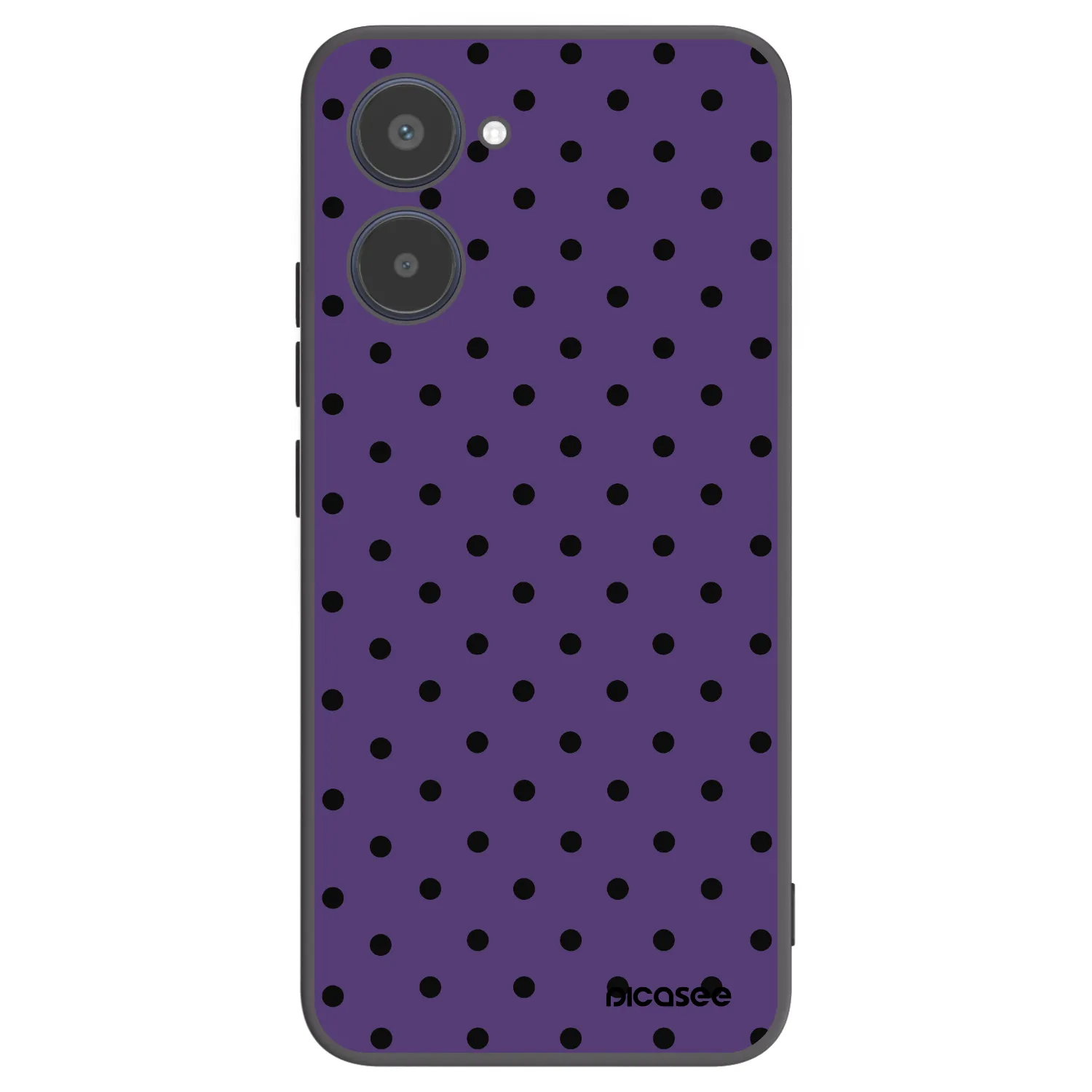 Picasee Μαύρη θήκη σιλικόνης για Realme 10 4G - Flickers 2