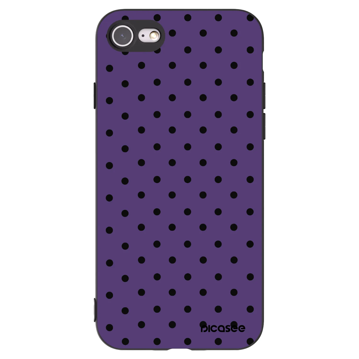 Picasee Μαύρη θήκη σιλικόνης για Apple iPhone 7 - Flickers 2