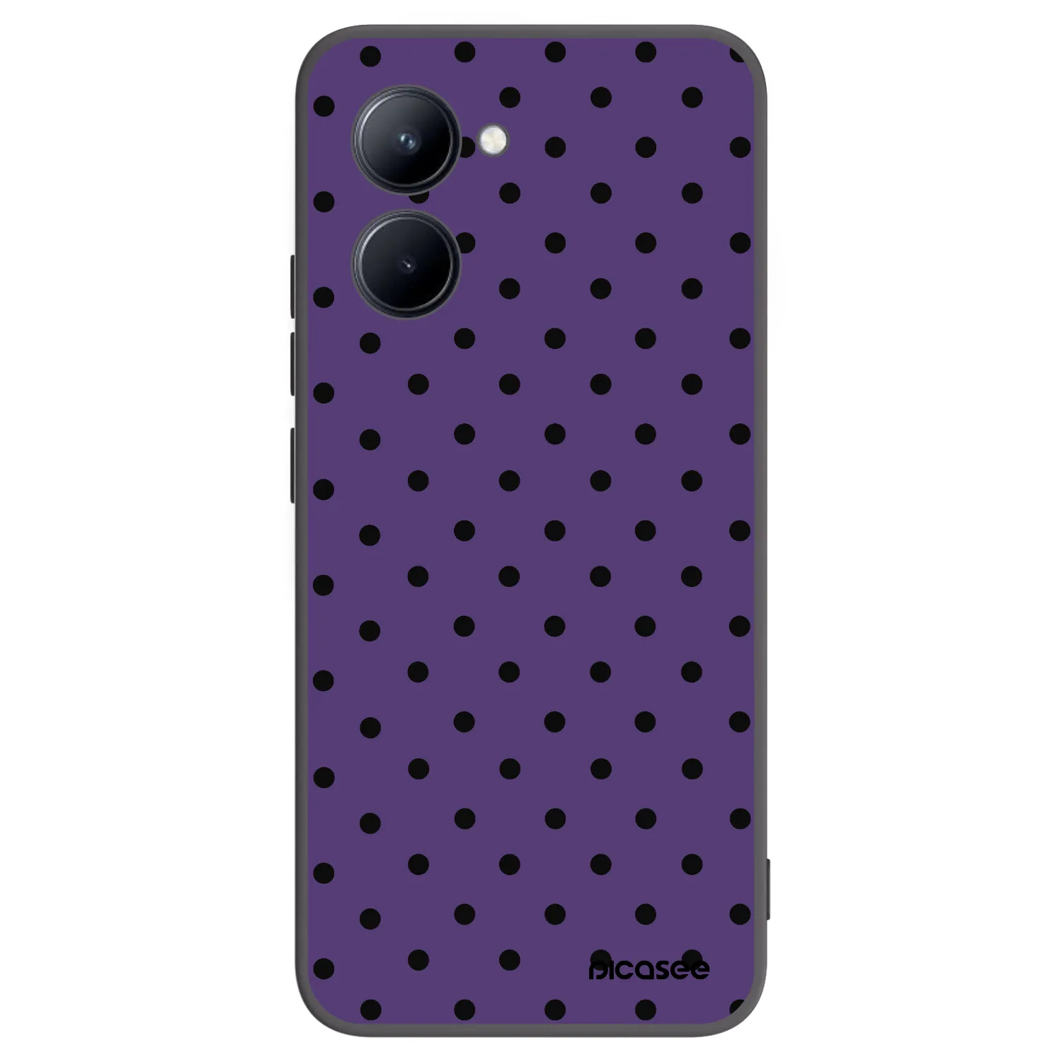 Picasee Μαύρη θήκη σιλικόνης για Realme C33 (2023) - Flickers 2