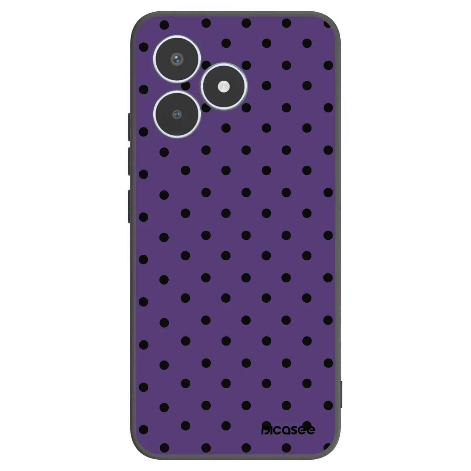 Picasee Μαύρη θήκη σιλικόνης για Realme C53 - Flickers 2