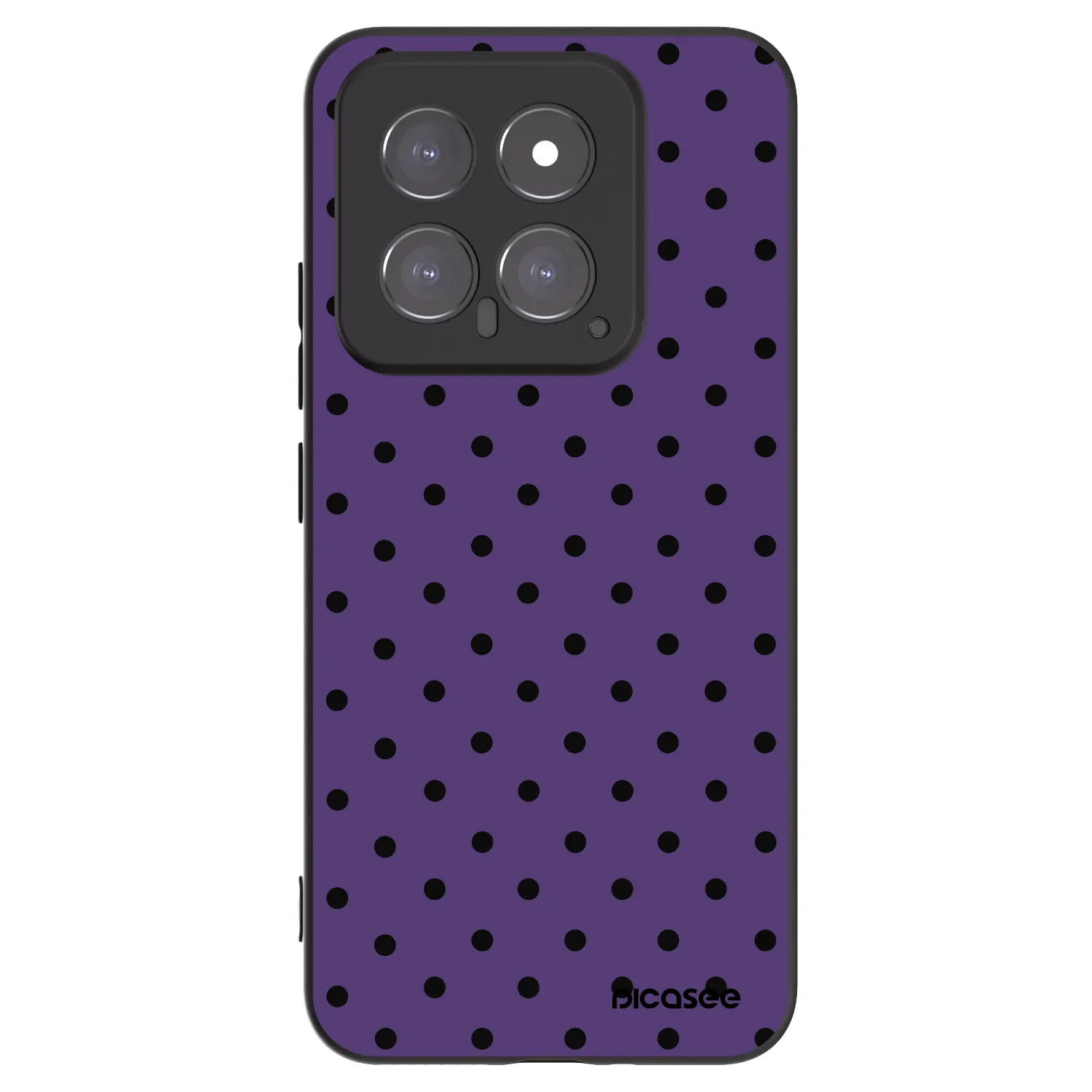 Picasee Μαύρη θήκη σιλικόνης για Xiaomi 14 - Flickers 2
