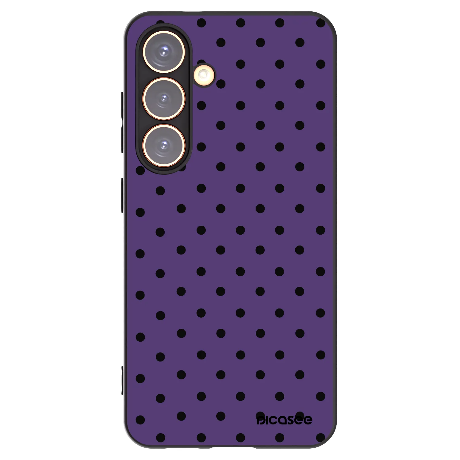 Picasee Μαύρη θήκη σιλικόνης για Samsung Galaxy S24 S921B 5G - Flickers 2
