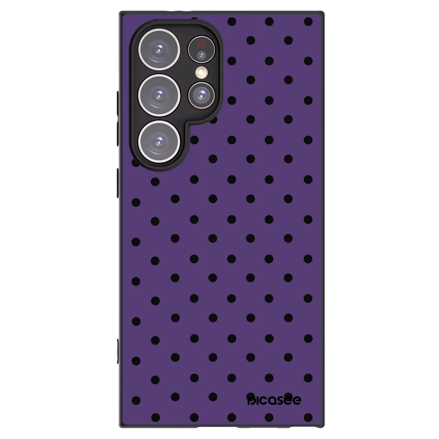 Picasee Μαύρη θήκη σιλικόνης για Samsung Galaxy S24 Ultra S928B 5G - Flickers 2