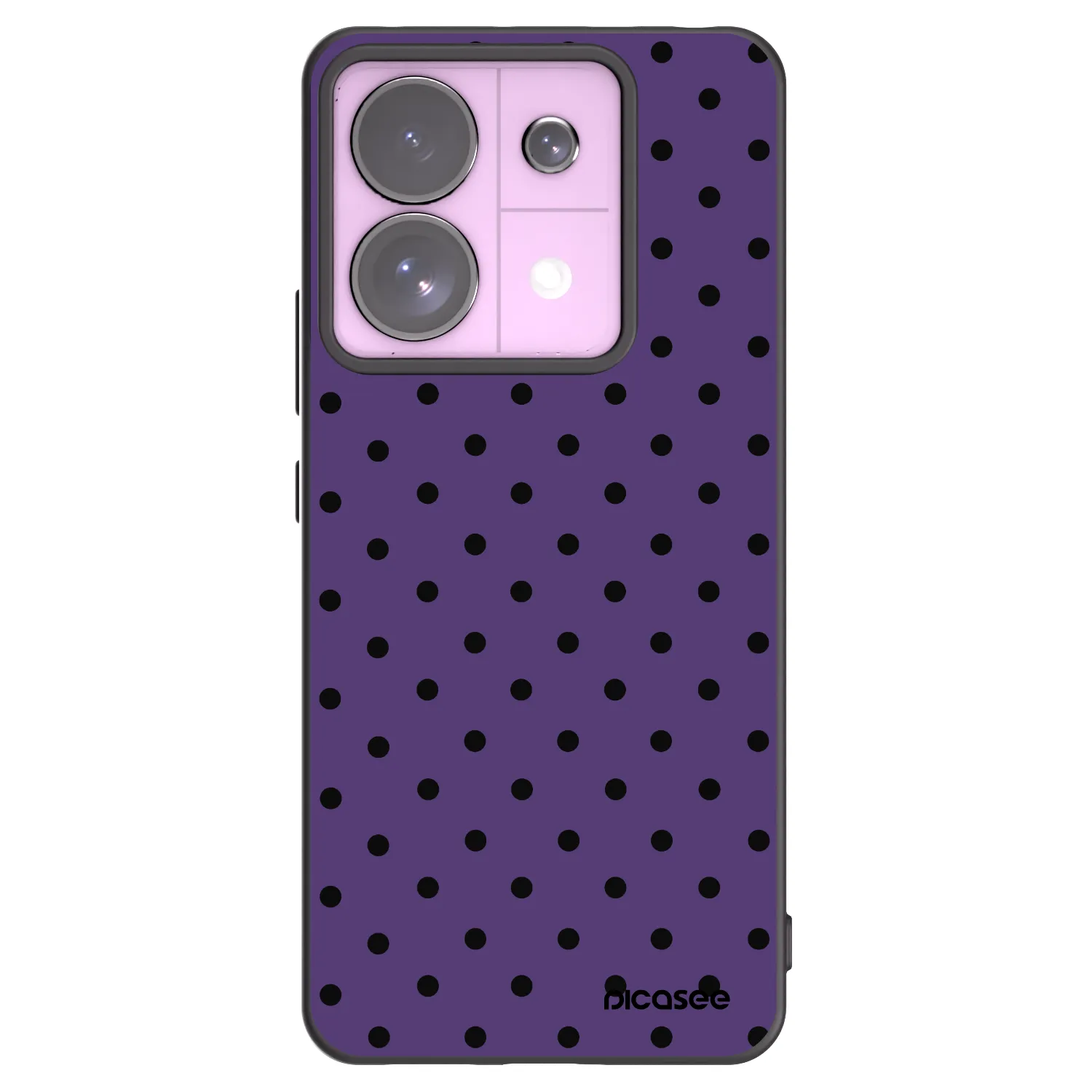 Picasee Μαύρη θήκη σιλικόνης για Xiaomi Redmi Note 13 Pro 5G - Flickers 2