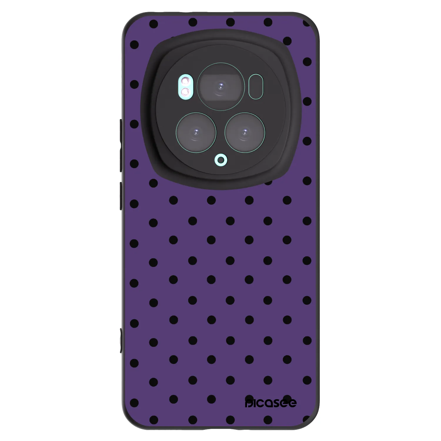 Picasee Μαύρη θήκη σιλικόνης για Honor Magic6 Pro - Flickers 2