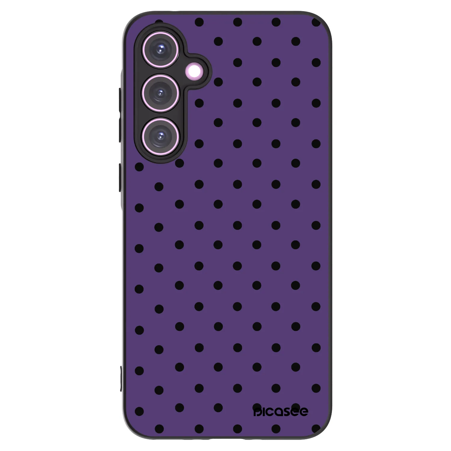 Picasee Μαύρη θήκη σιλικόνης για Samsung Galaxy A35 5G A356B - Flickers 2