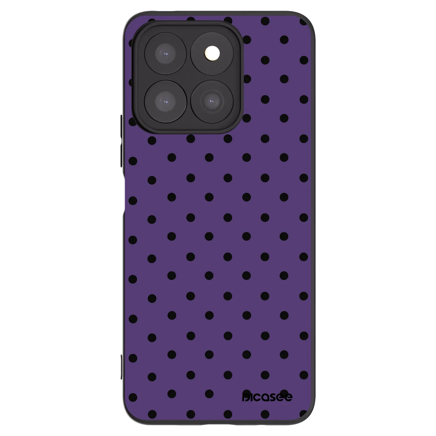 Picasee Μαύρη θήκη σιλικόνης για Honor X8b - Flickers 2