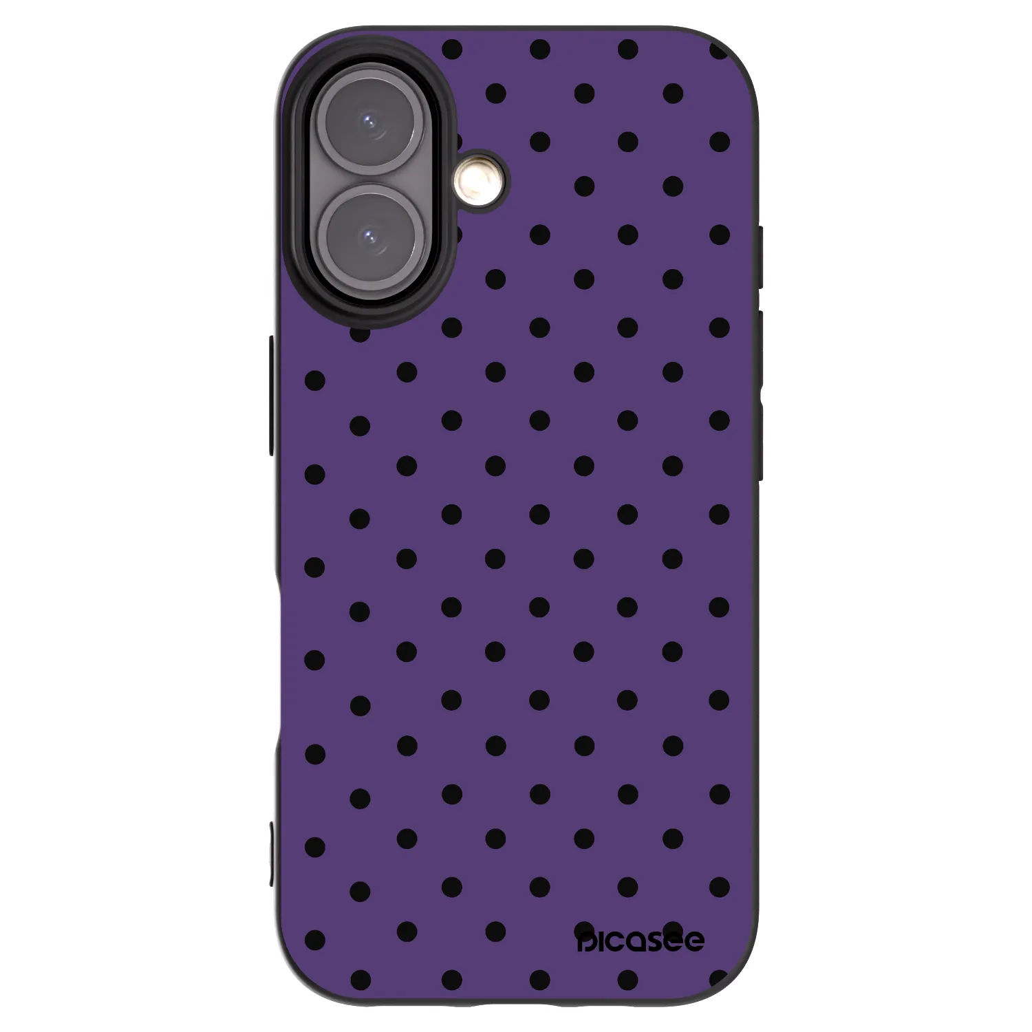 Picasee Μαύρη θήκη σιλικόνης για Apple iPhone 16 - Flickers 2