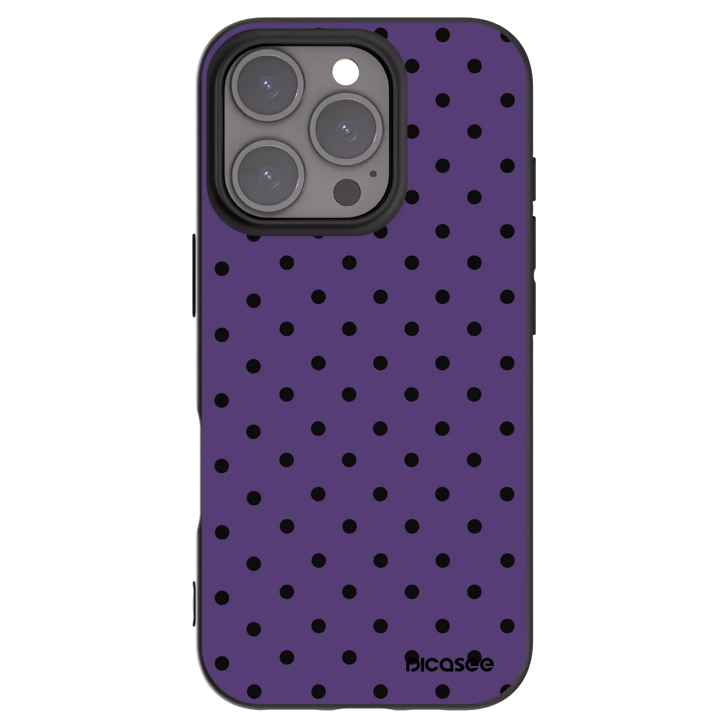 Picasee Μαύρη θήκη σιλικόνης για Apple iPhone 16 Pro - Flickers 2
