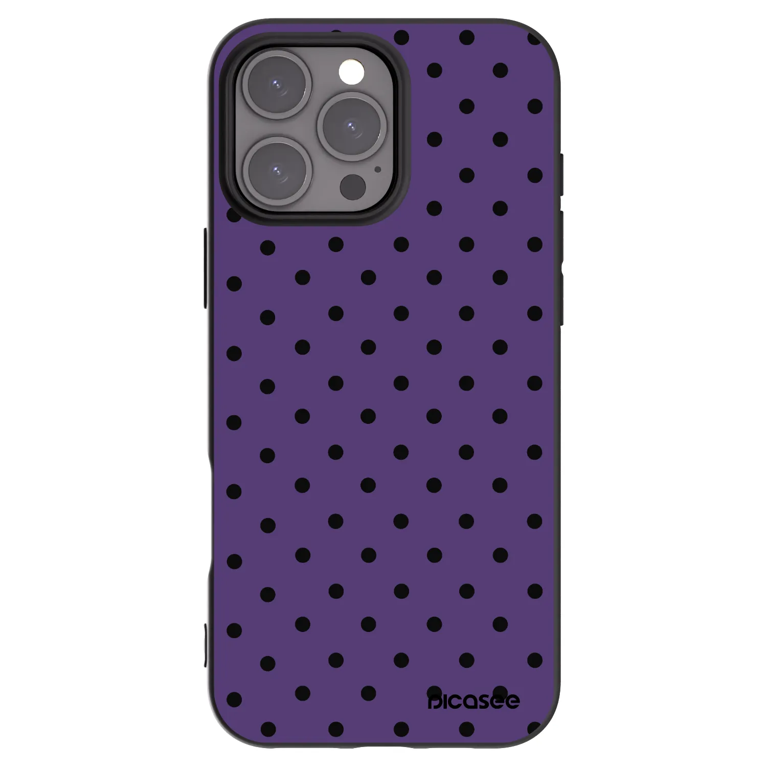 Picasee Μαύρη θήκη σιλικόνης για Apple iPhone 16 Pro Max - Flickers 2