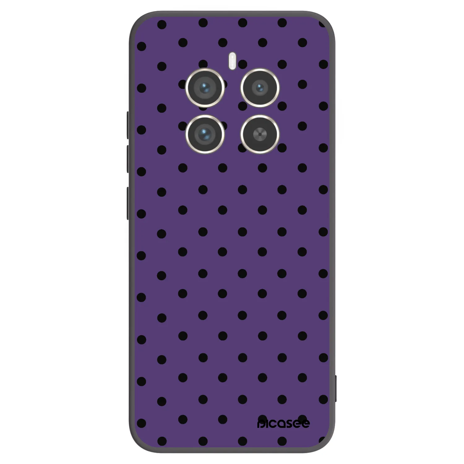 Picasee Μαύρη θήκη σιλικόνης για Realme 12 Pro 5G - Flickers 2