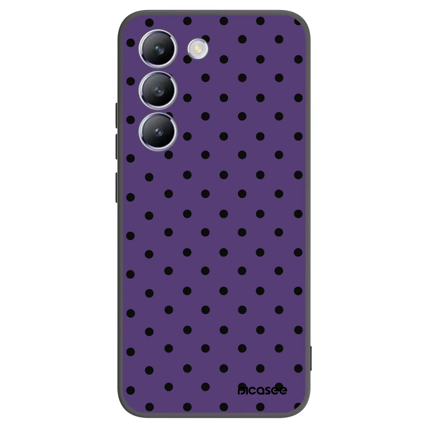 Picasee Μαύρη θήκη σιλικόνης για Vivo V40 SE 5G - Flickers 2