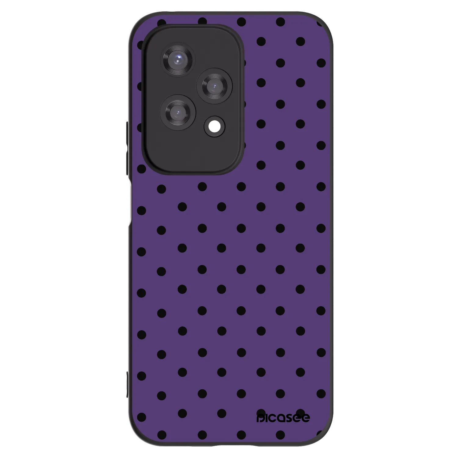 Picasee Μαύρη θήκη σιλικόνης για Honor 200 Lite - Flickers 2