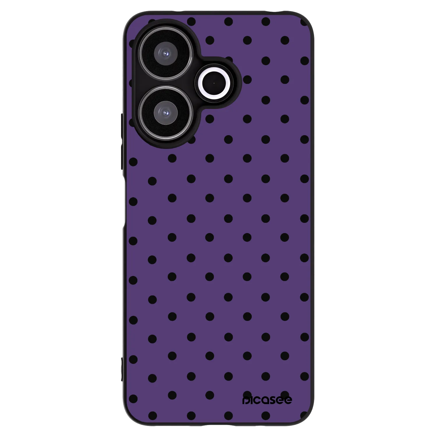 Picasee Μαύρη θήκη σιλικόνης για Xiaomi Redmi 13 4G - Flickers 2