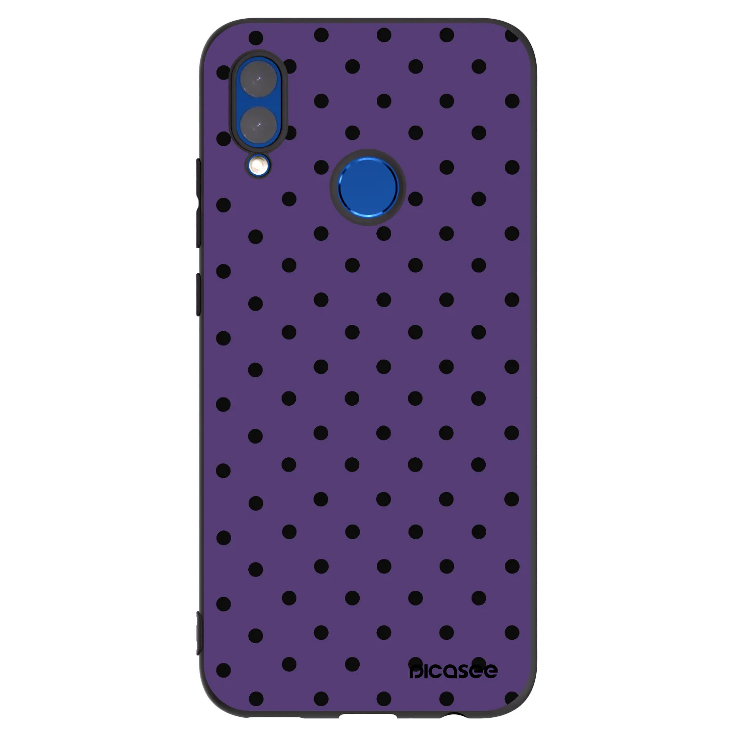 Picasee Μαύρη θήκη σιλικόνης για Honor 10 Lite - Flickers 2