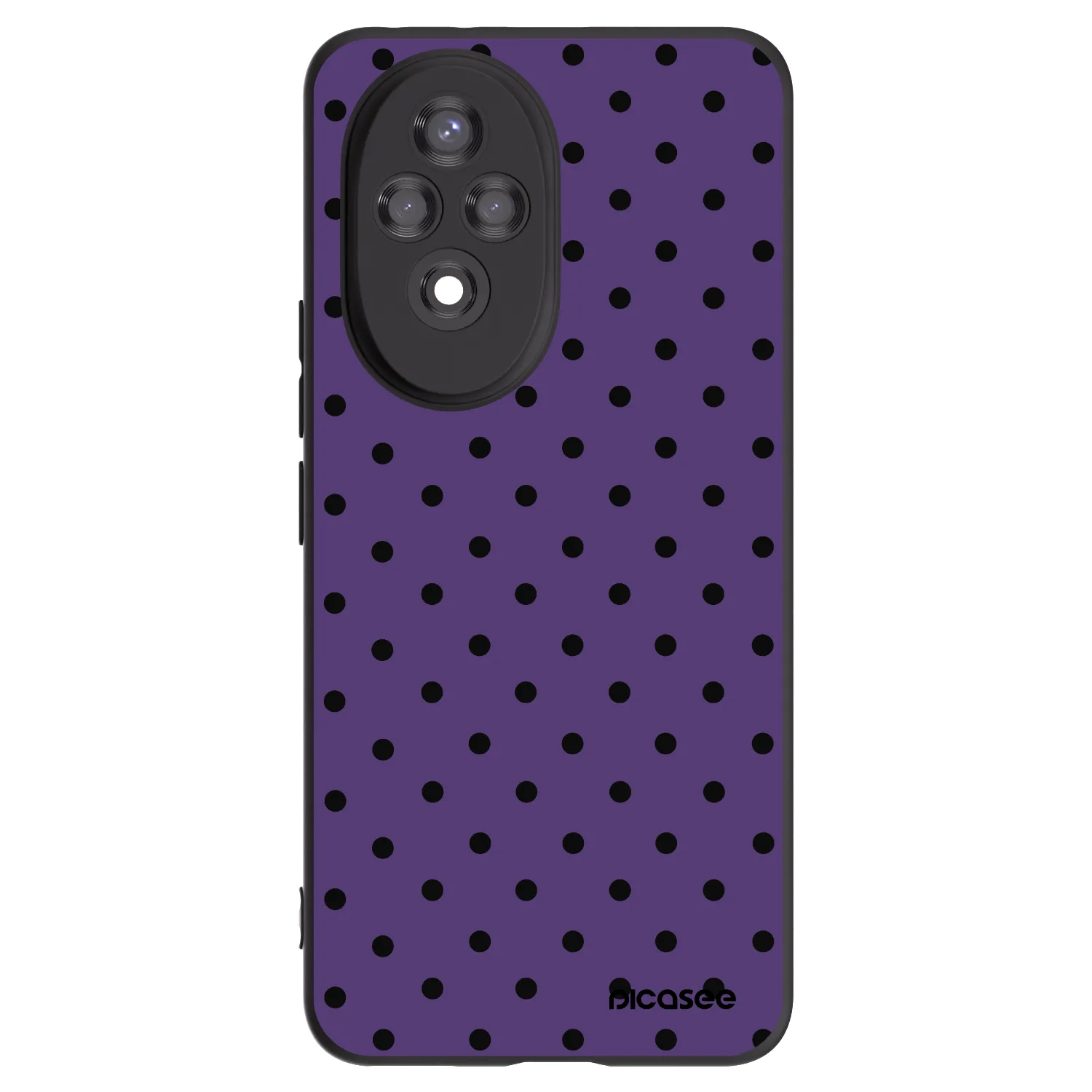 Picasee Μαύρη θήκη σιλικόνης για Honor 200 5G - Flickers 2