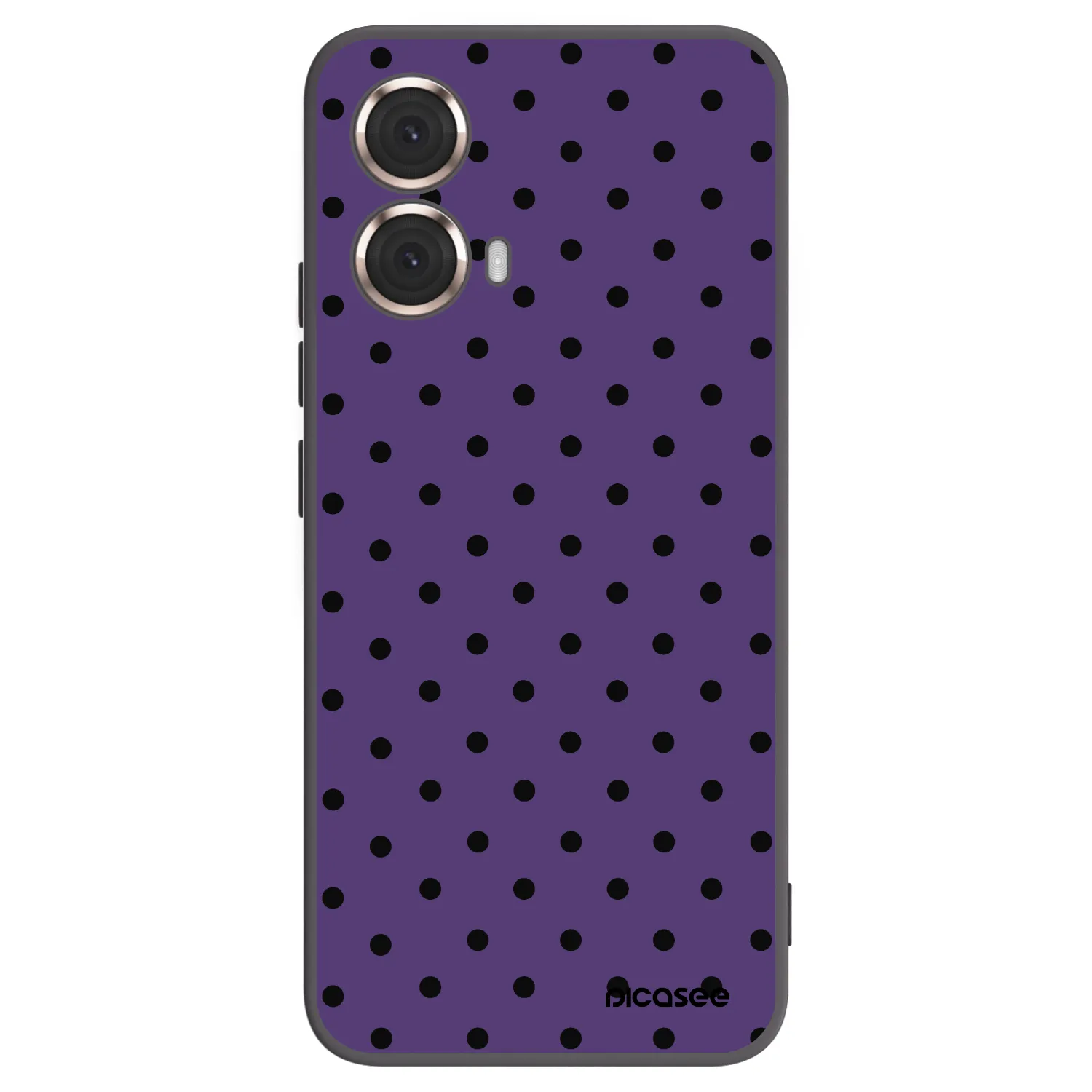 Picasee Μαύρη θήκη σιλικόνης για Motorola Moto G85 - Flickers 2