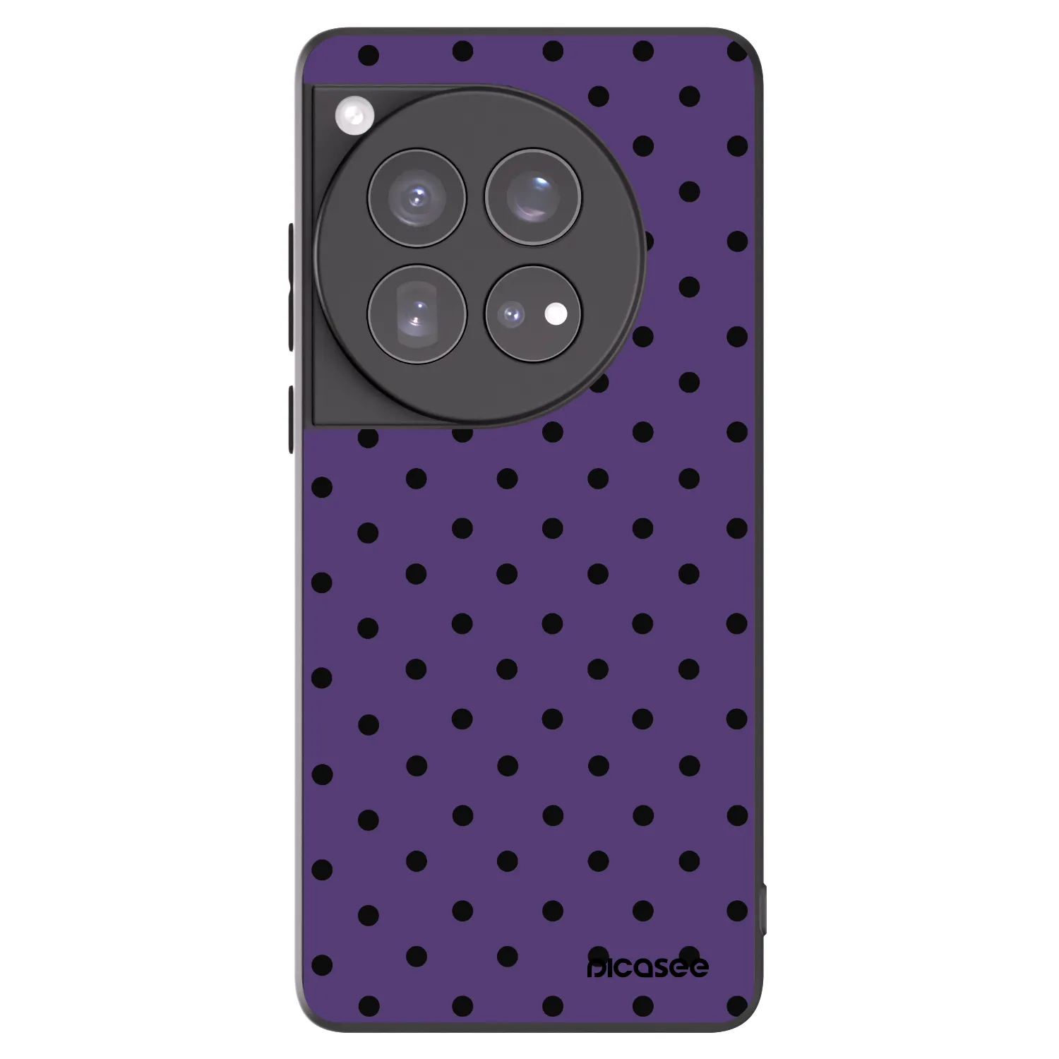 Picasee Μαύρη θήκη σιλικόνης για OnePlus 12 5G - Flickers 2