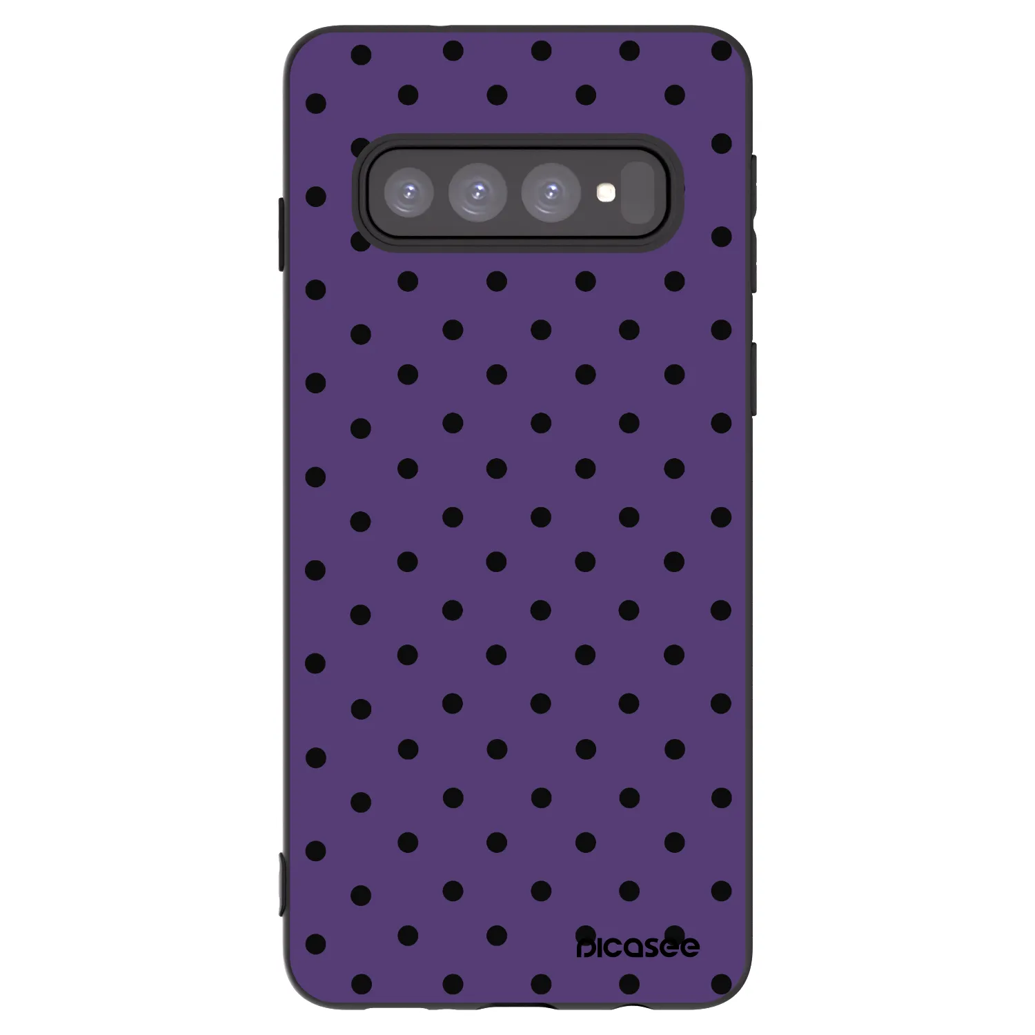 Picasee Μαύρη θήκη σιλικόνης για Samsung Galaxy S10 G973 - Flickers 2