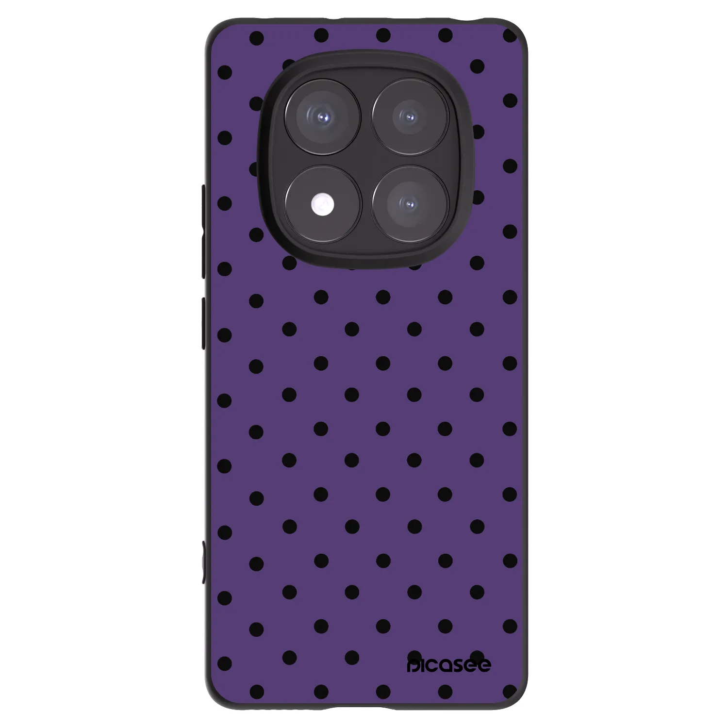 Picasee Μαύρη θήκη σιλικόνης για Xiaomi Redmi Note 14 Pro 5G - Flickers 2