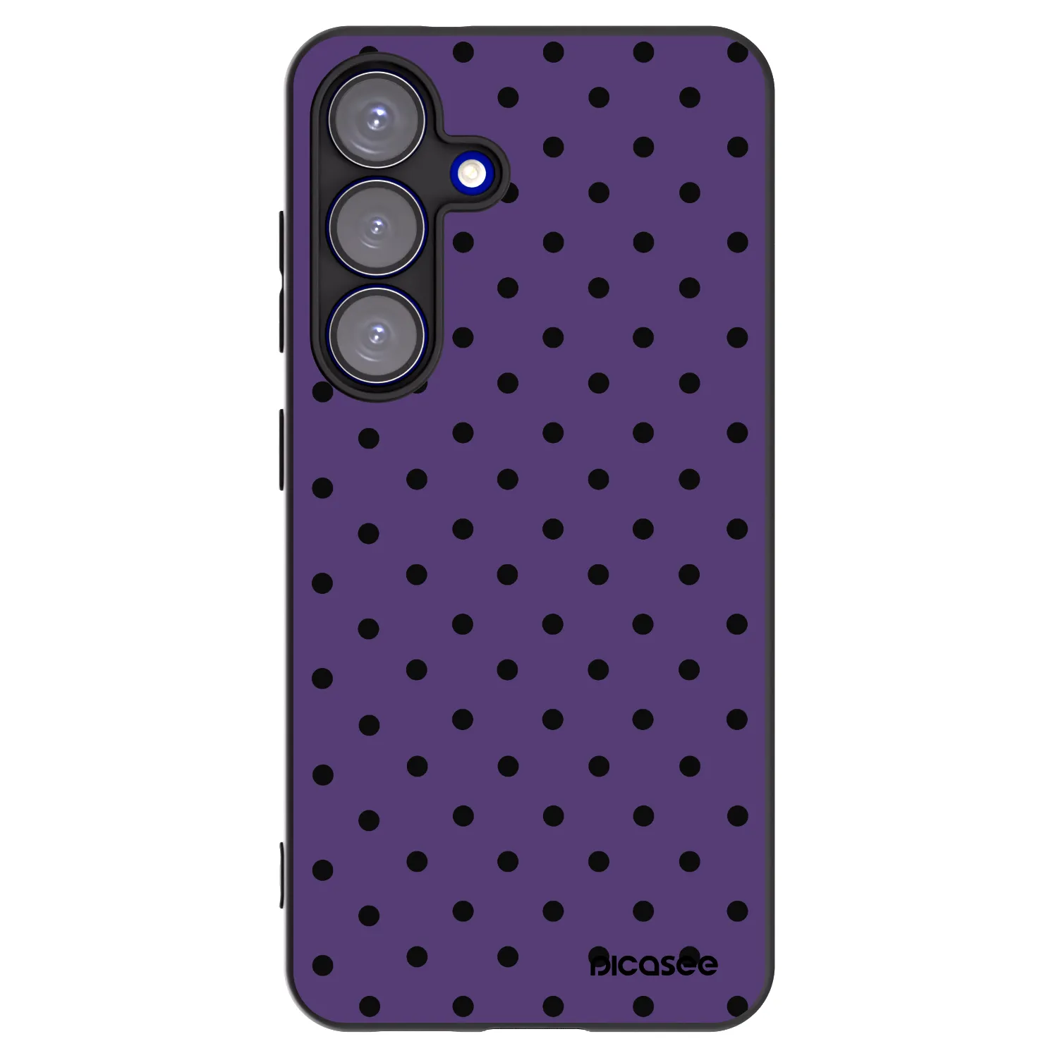 Picasee Μαύρη θήκη σιλικόνης για Samsung Galaxy S25 5G - Flickers 2