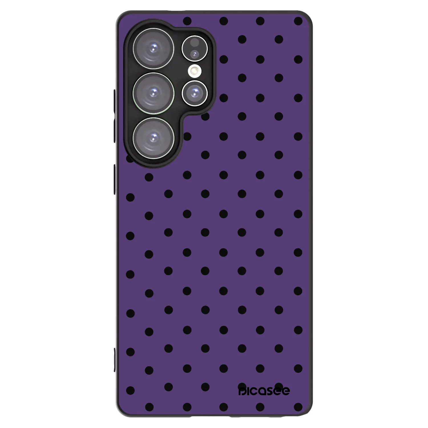 Picasee Μαύρη θήκη σιλικόνης για Samsung Galaxy S25 Ultra 5G - Flickers 2