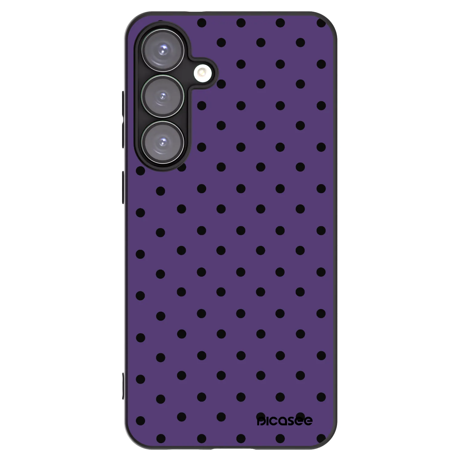 Picasee Μαύρη θήκη σιλικόνης για Samsung Galaxy S25+ 5G - Flickers 2