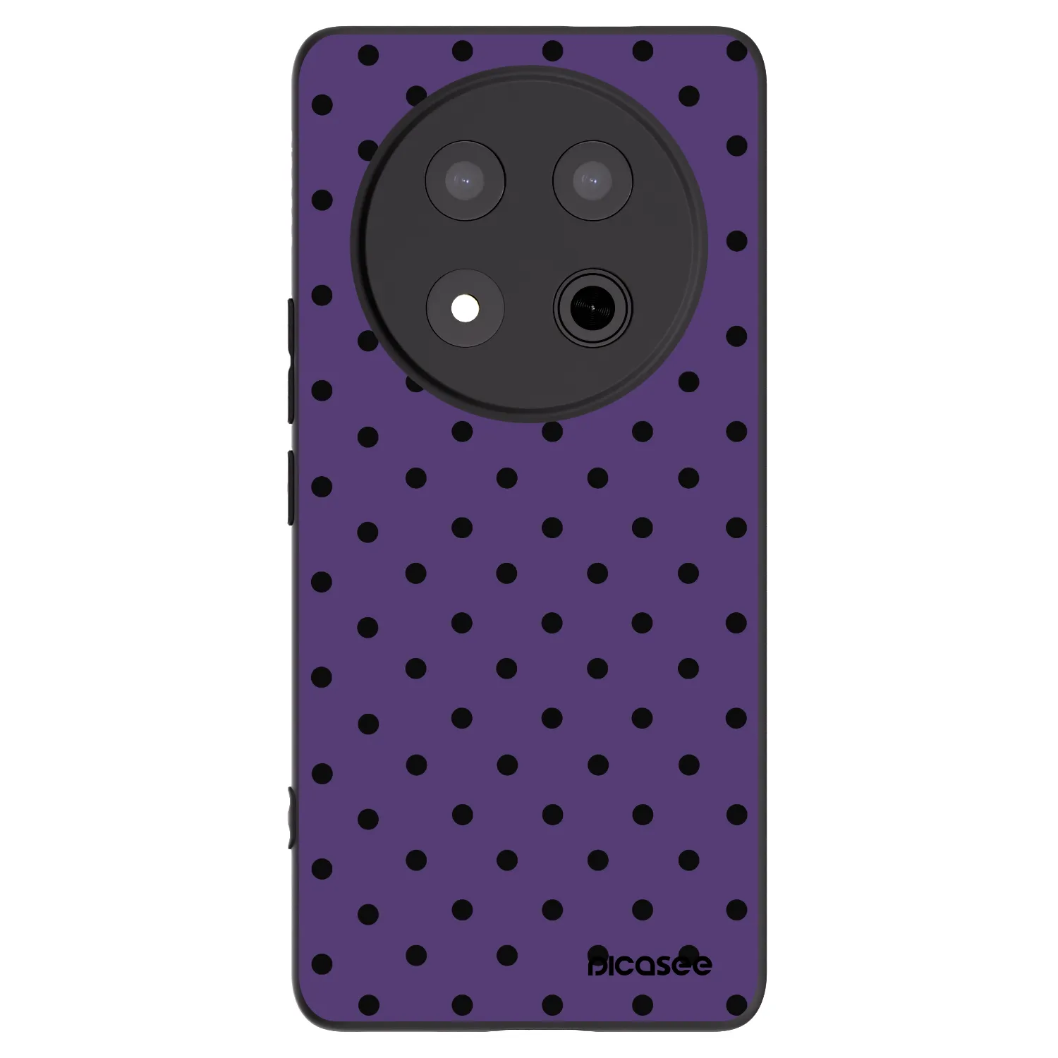 Picasee Μαύρη θήκη σιλικόνης για Honor Magic7 Lite 5G - Flickers 2