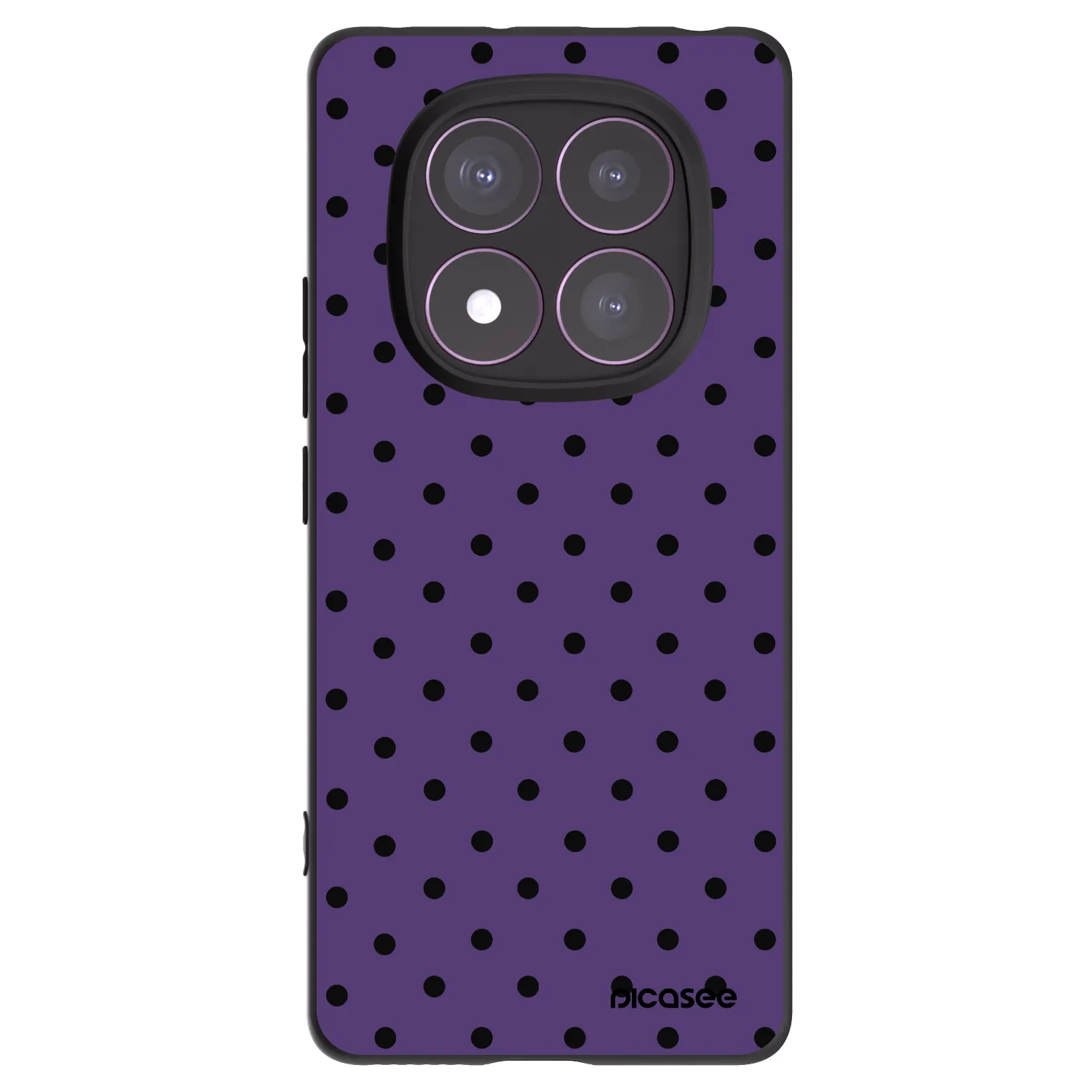 Picasee Μαύρη θήκη σιλικόνης για Xiaomi Redmi Note 14 Pro 4G - Flickers 2