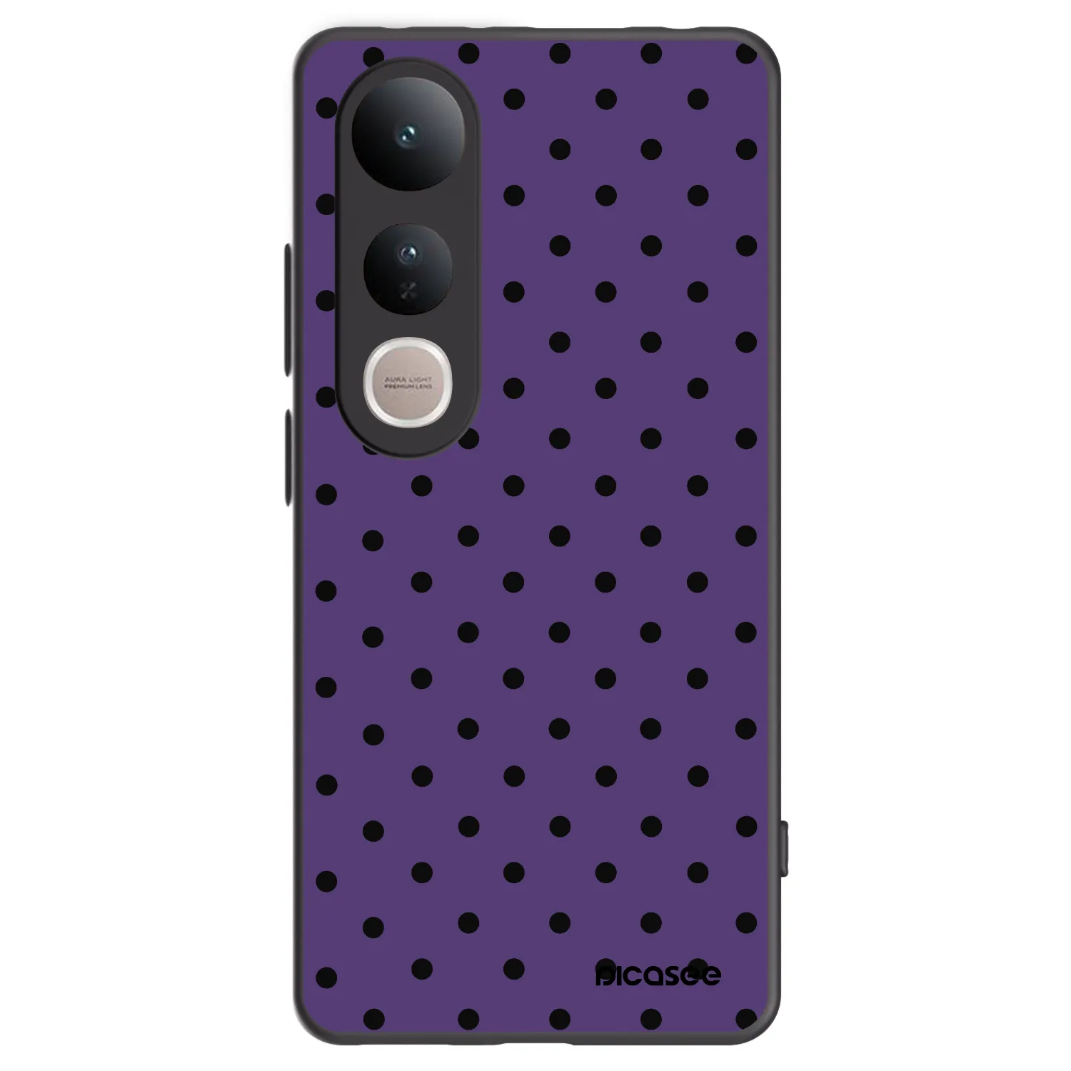 Picasee Μαύρη θήκη σιλικόνης για Vivo V50 Lite 5G - Flickers 2